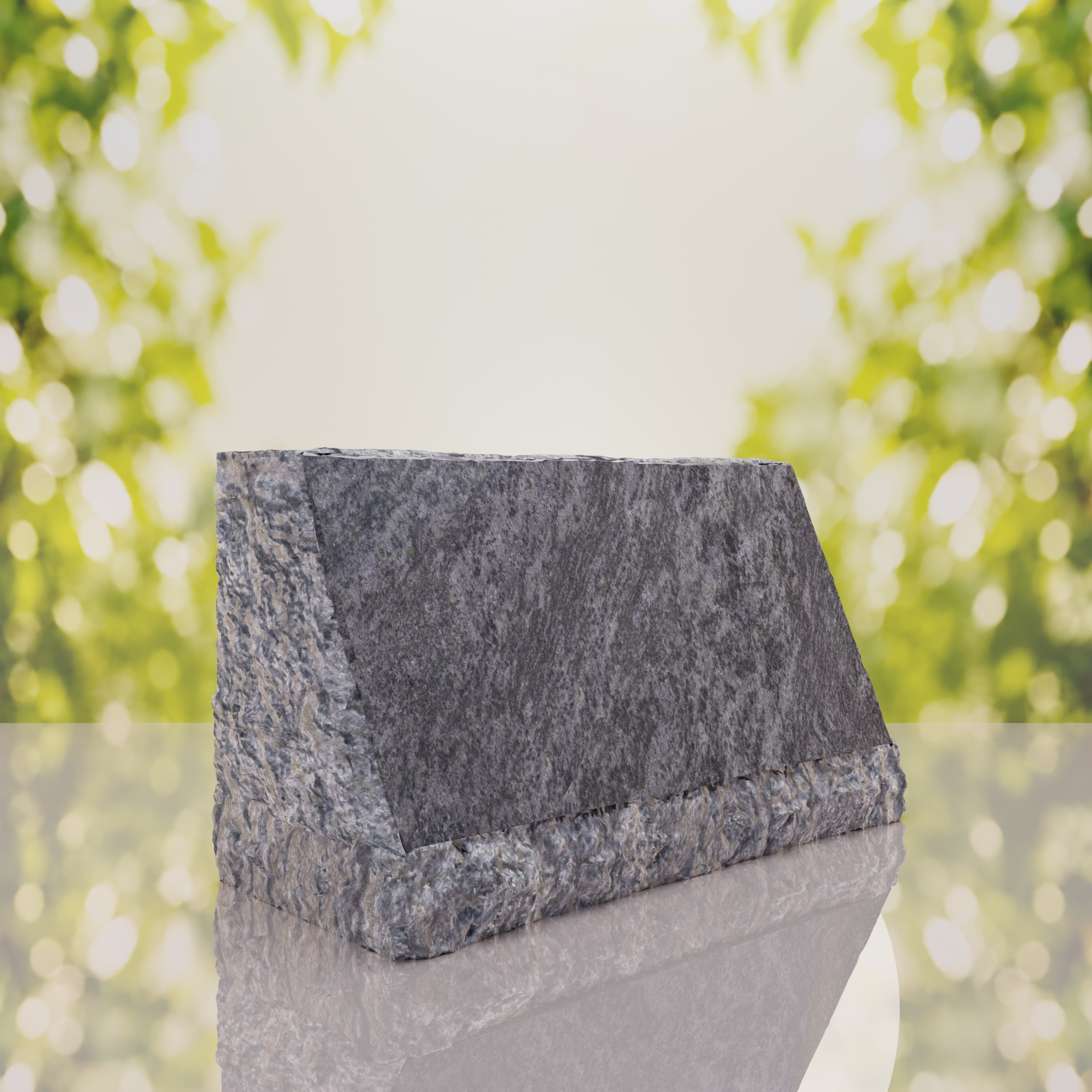 Rustic Slant Headstone thumbnail 3