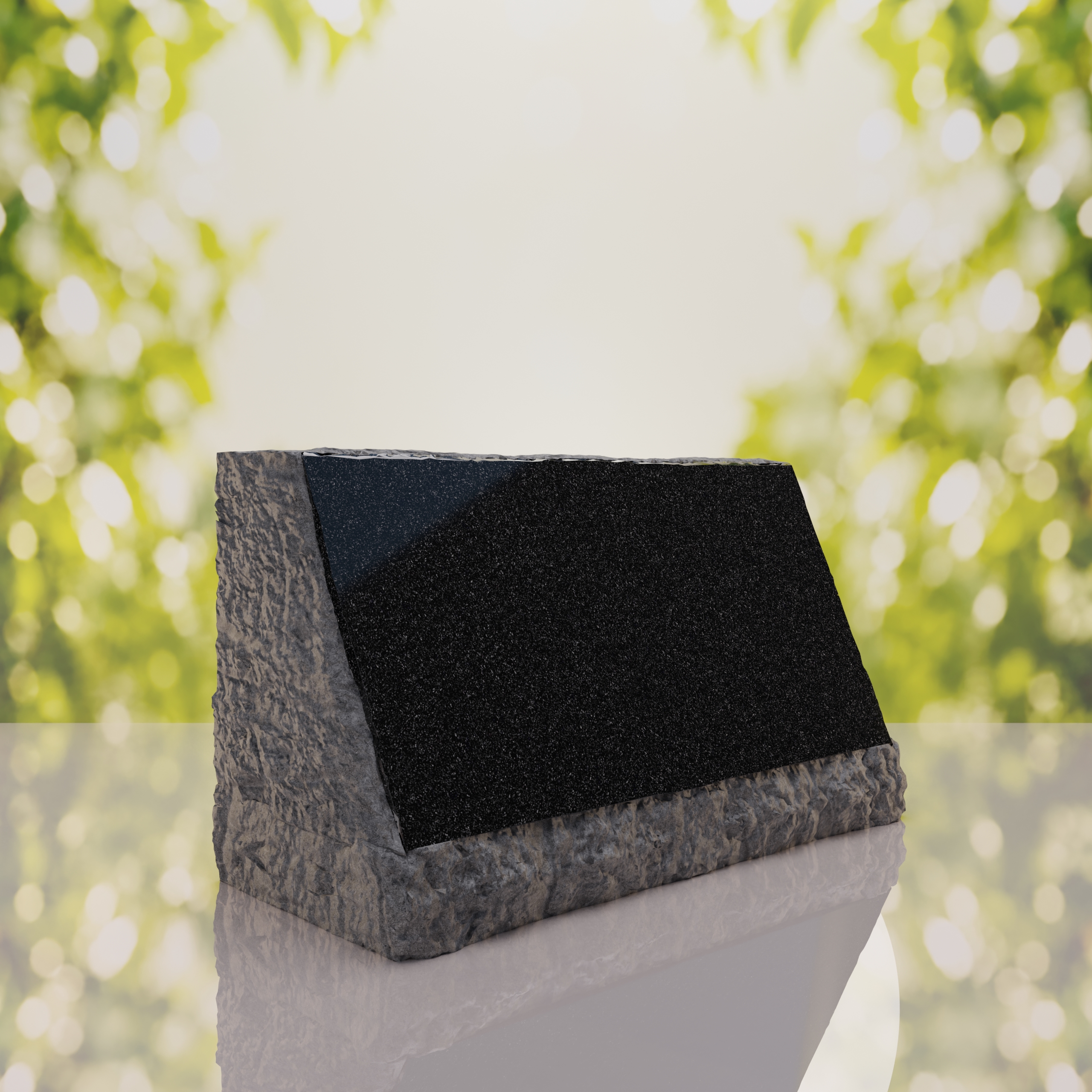 Rustic Slant Headstone thumbnail 11