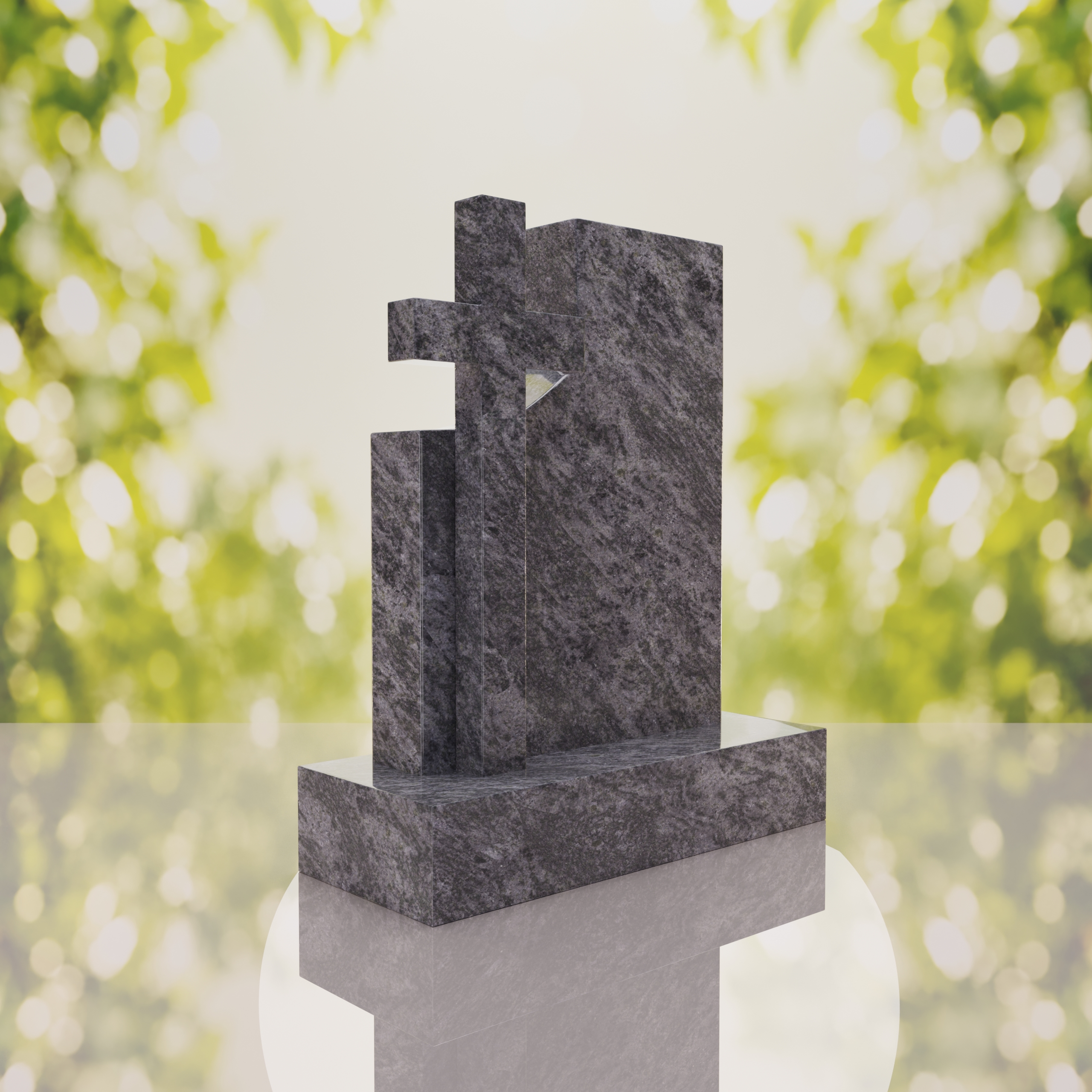 Comfort Modern Cross Memorial Monument thumbnail 3