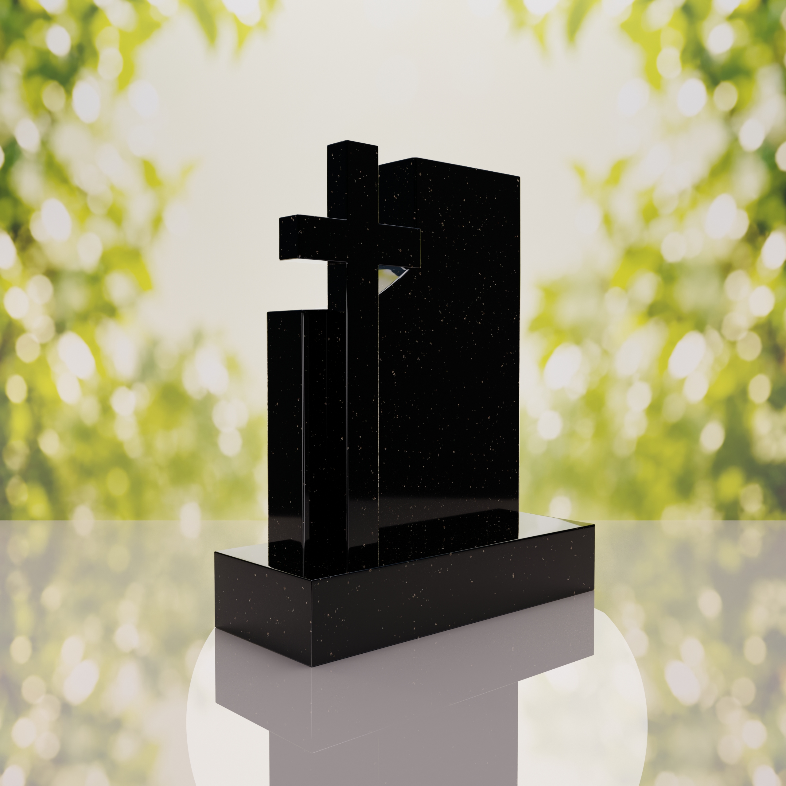 Comfort Modern Cross Memorial Monument