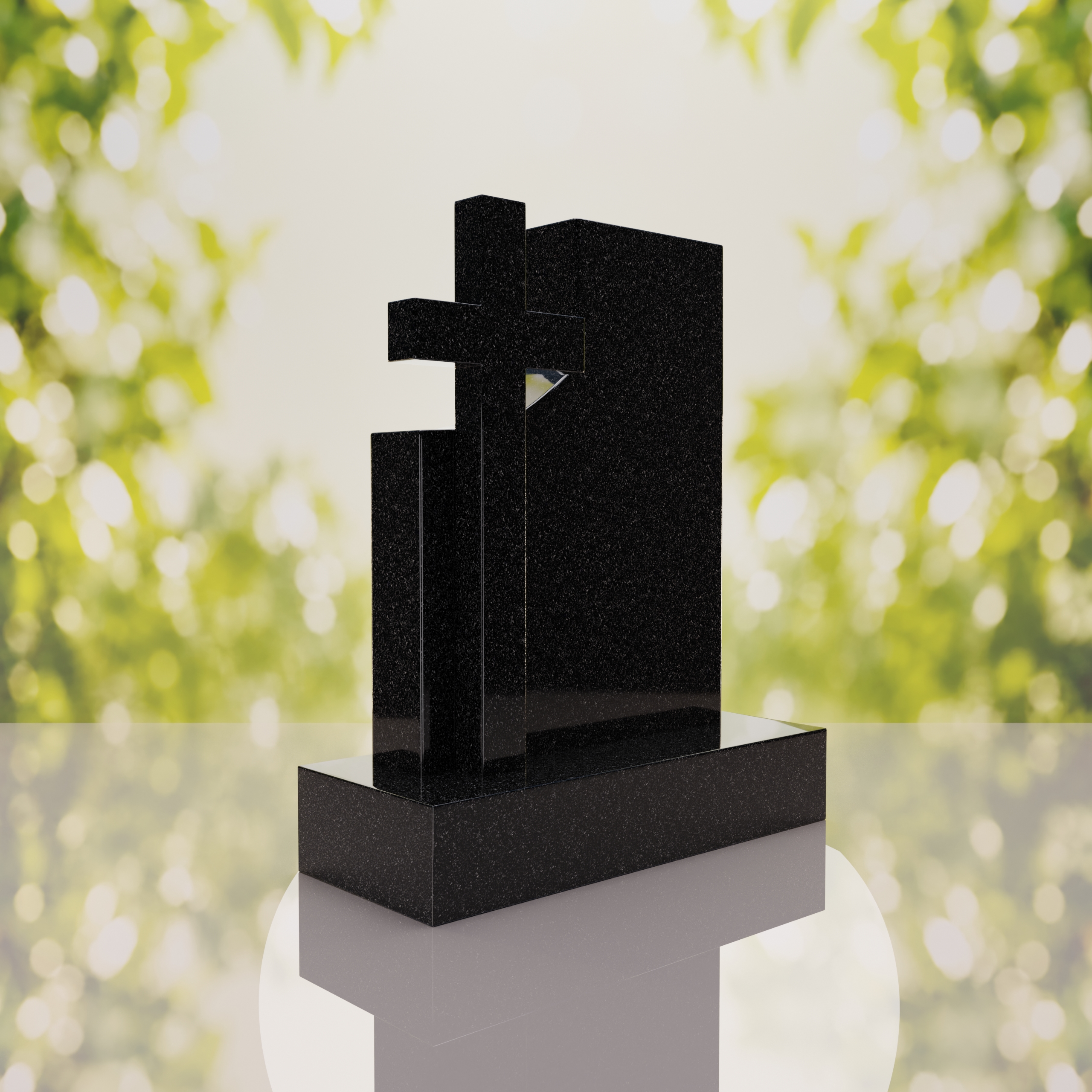 Comfort Modern Cross Memorial Monument thumbnail 11