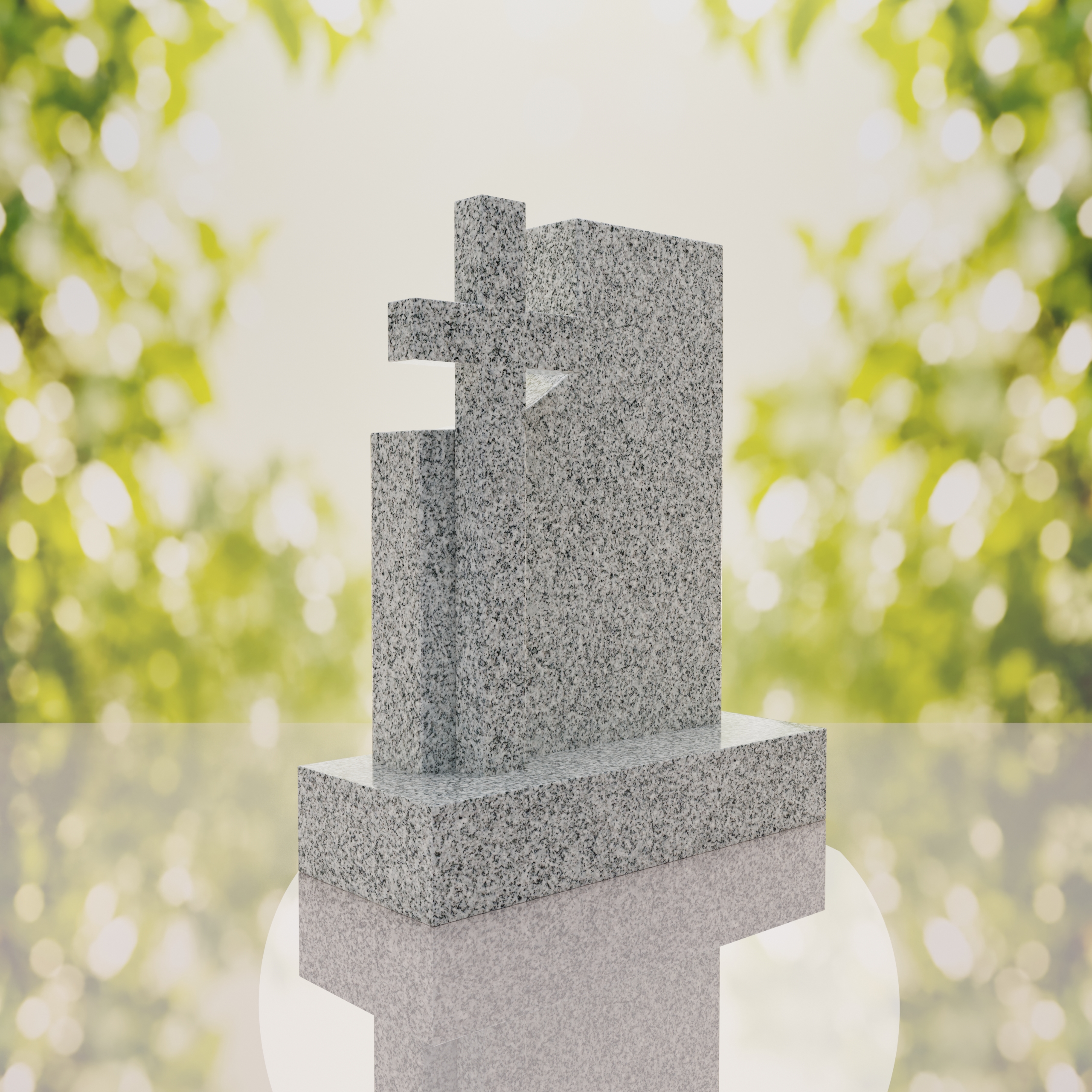 Comfort Modern Cross Memorial Monument thumbnail 8