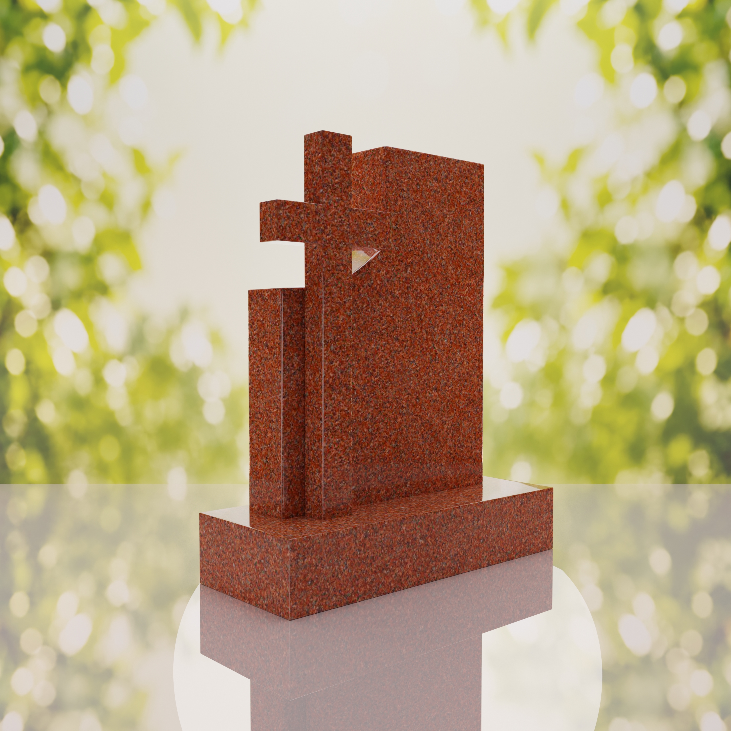Comfort Modern Cross Memorial Monument thumbnail 14