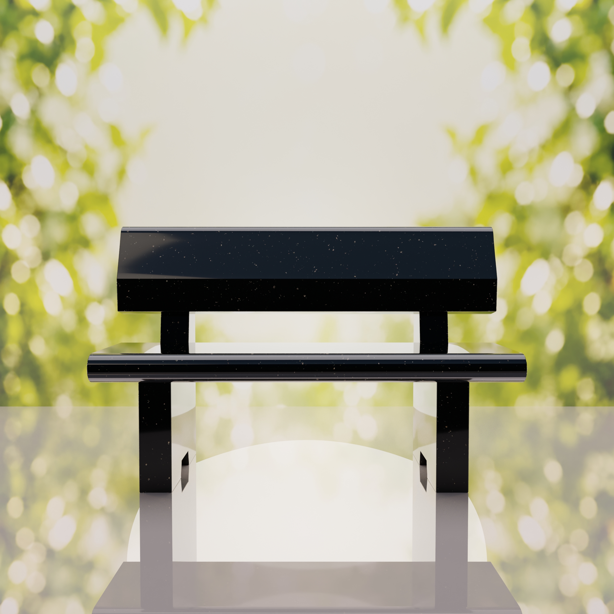 Classic Granite Memorial Bench thumbnail 8