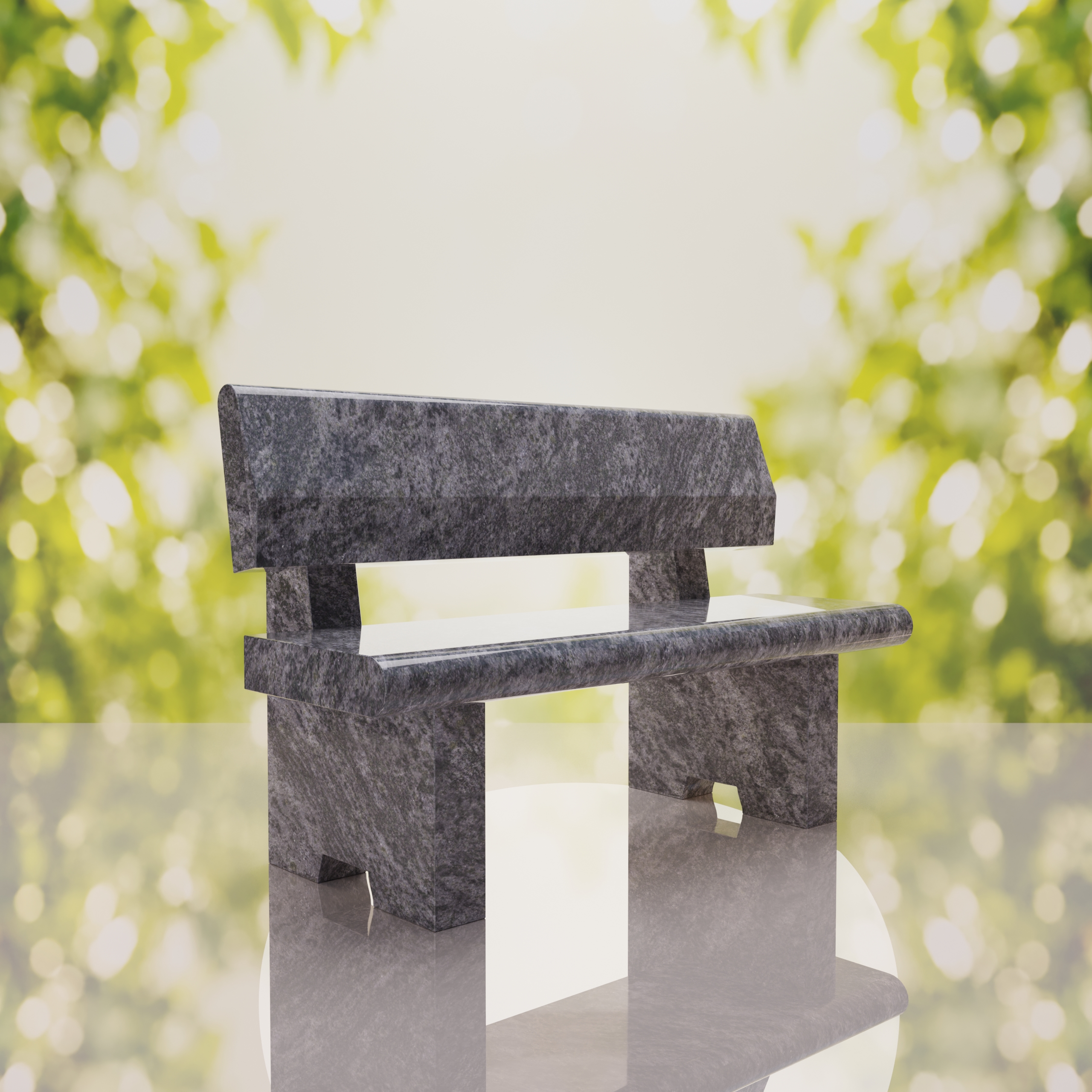 Classic Granite Memorial Bench thumbnail 10