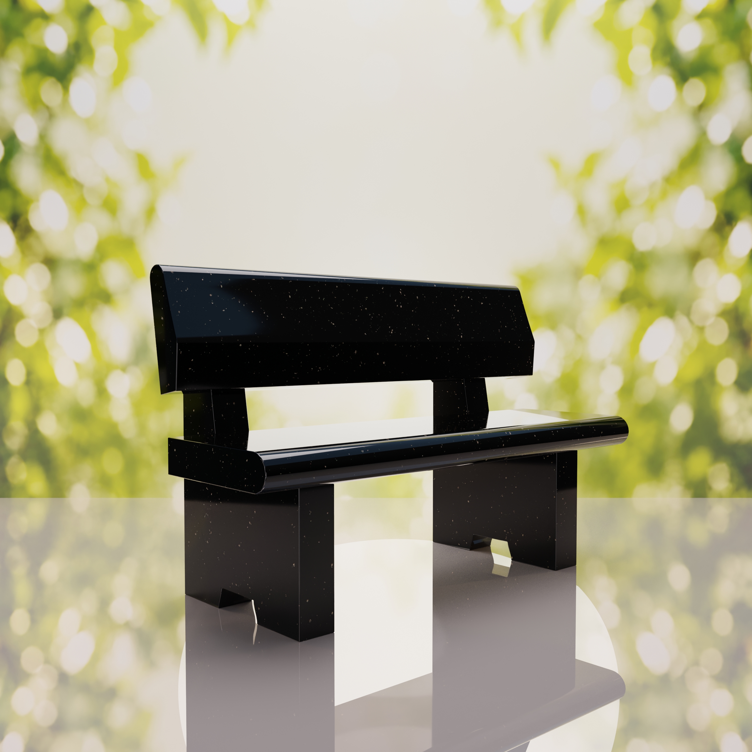 Classic Granite Memorial Bench thumbnail 7