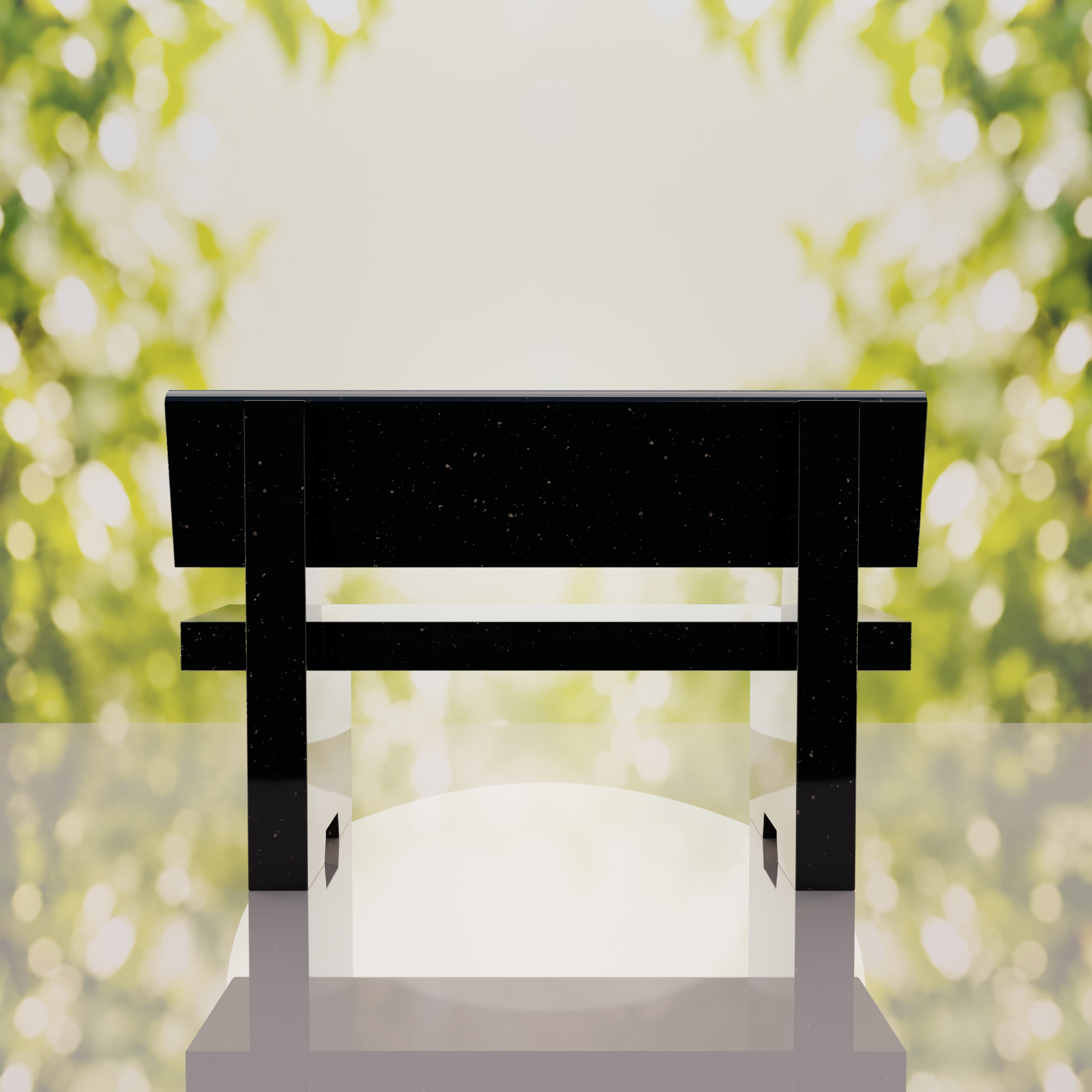 Classic Granite Memorial Bench thumbnail 9