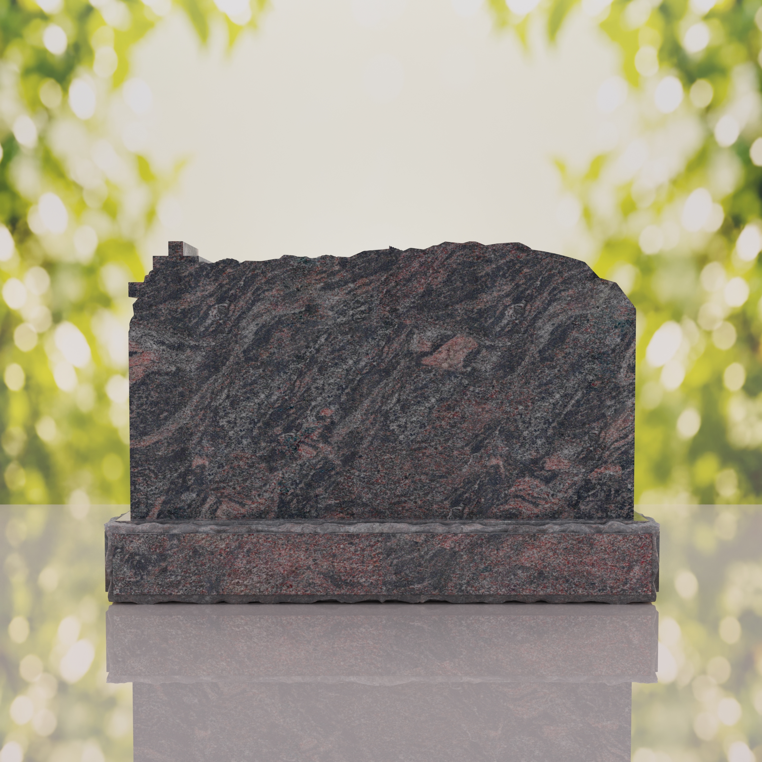 Companion Orthodox Cross Granite Headstone thumbnail 3