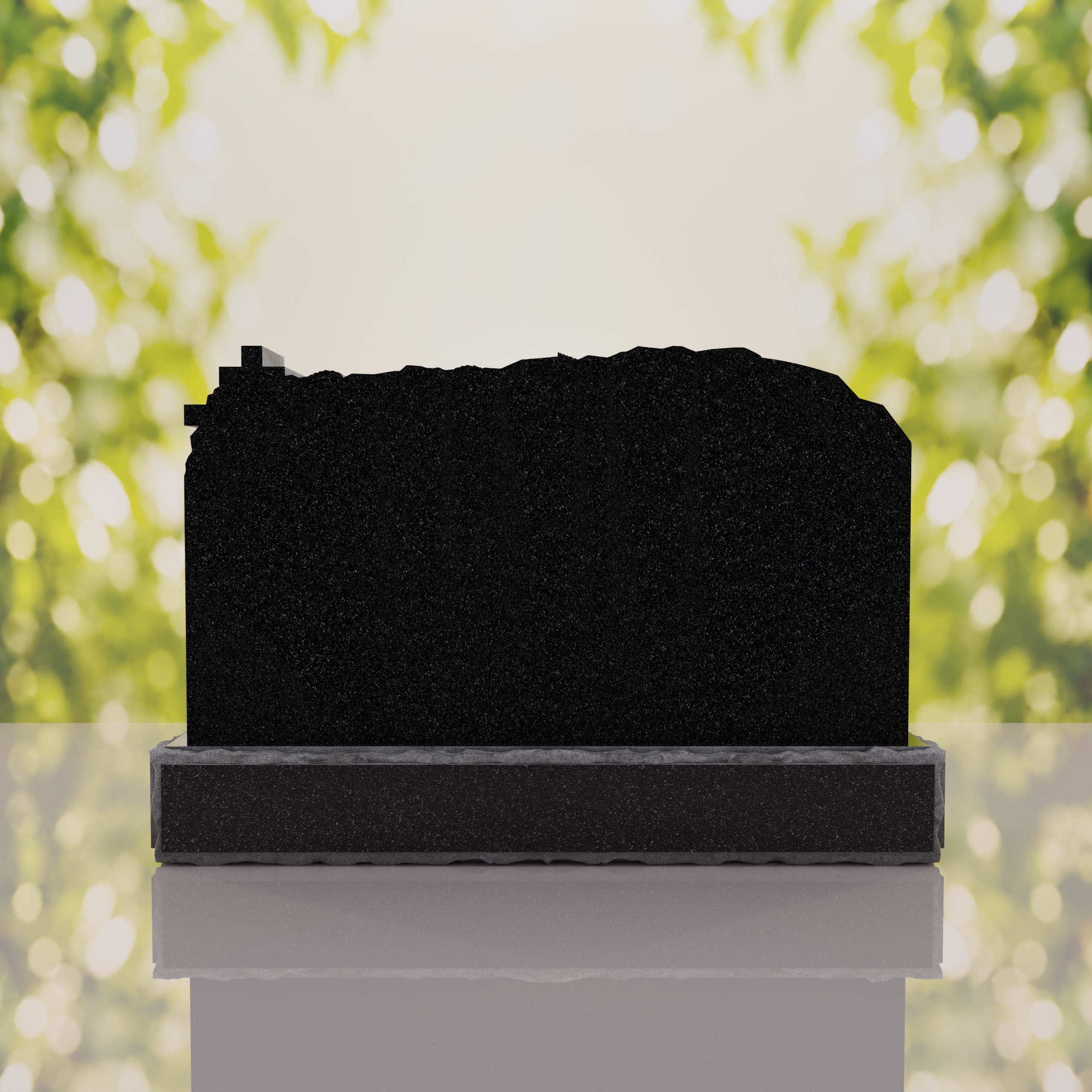 Companion Orthodox Cross Granite Headstone thumbnail 12