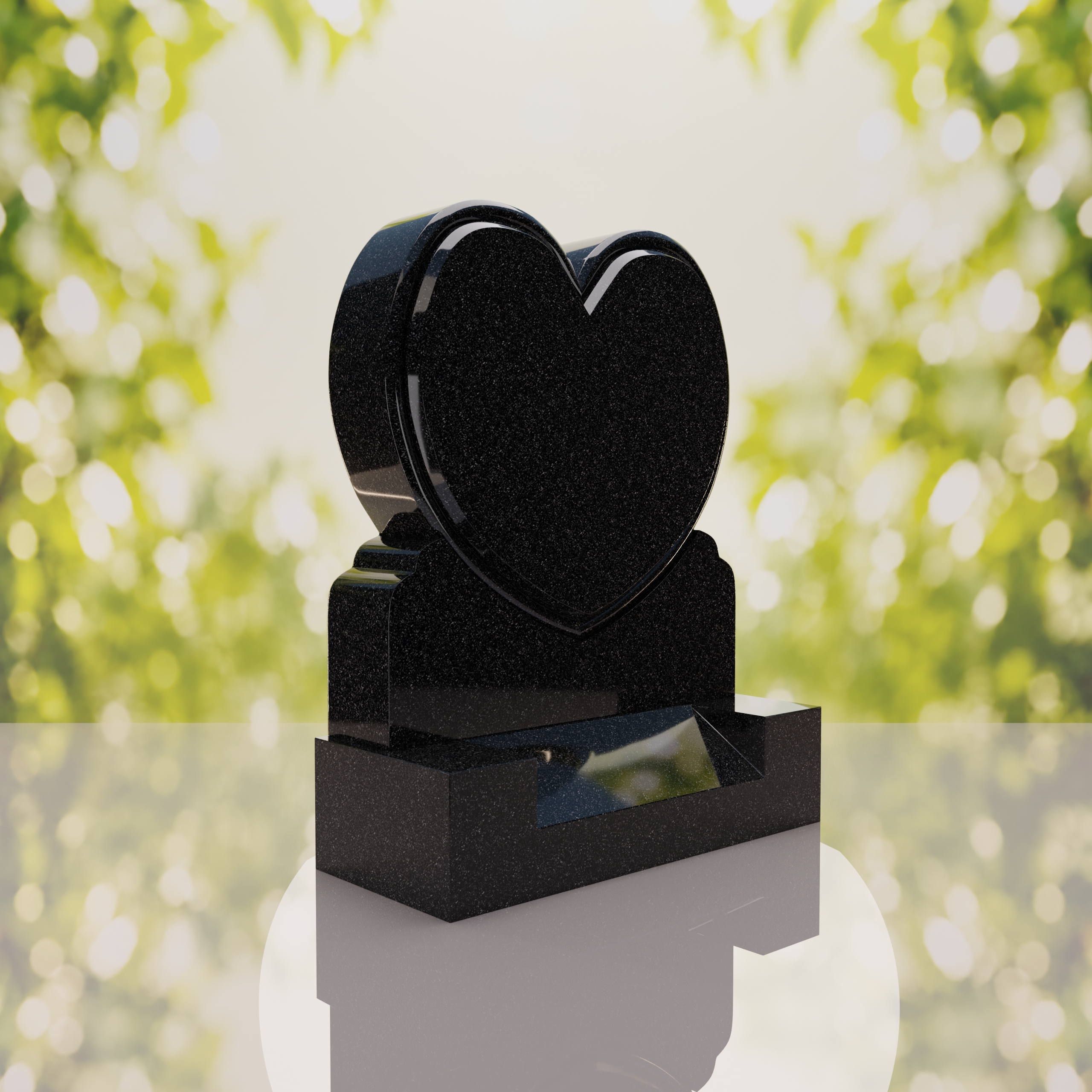 Heart Upright Headstone thumbnail 10