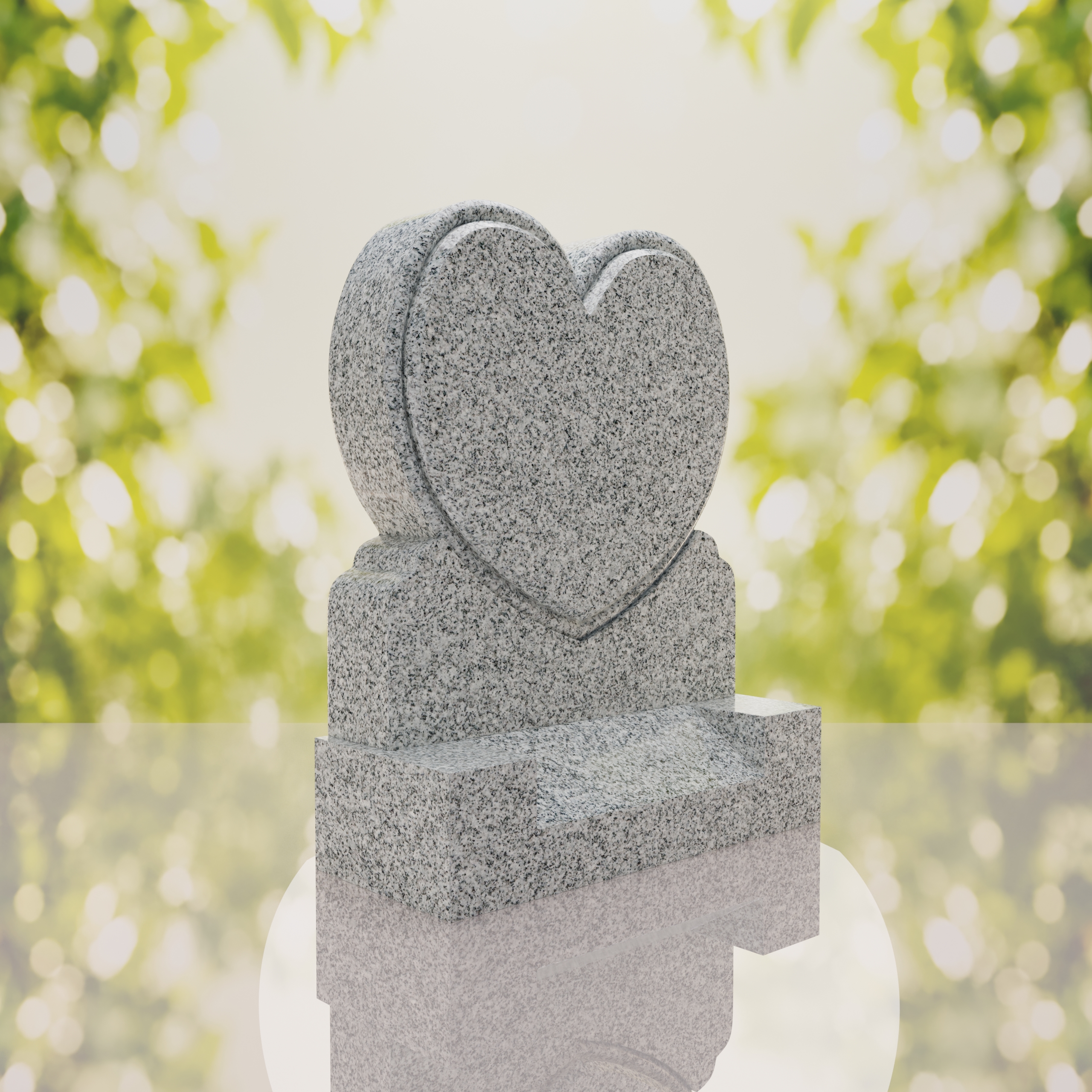 Heart Upright Headstone thumbnail 7