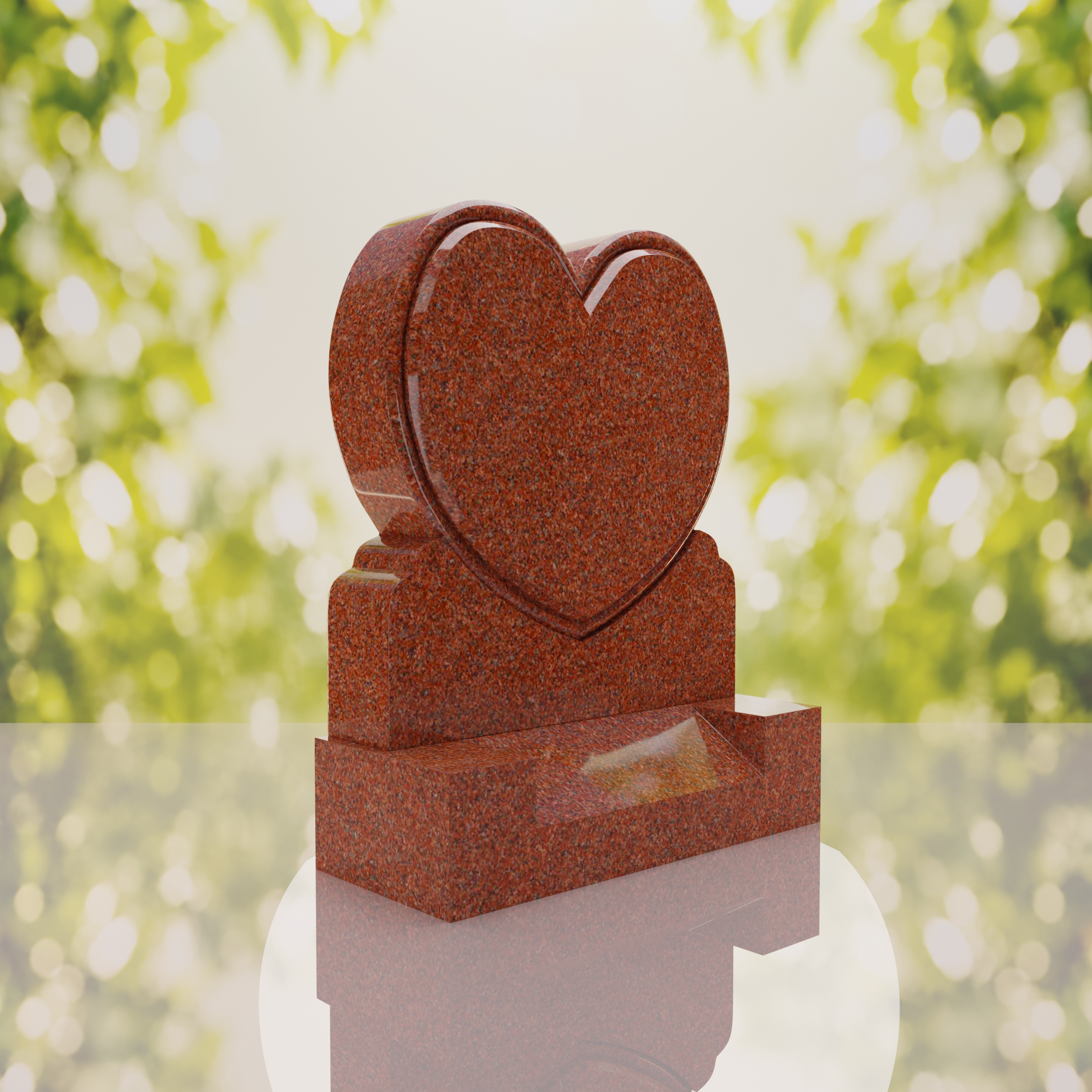 Heart Upright Headstone thumbnail 13