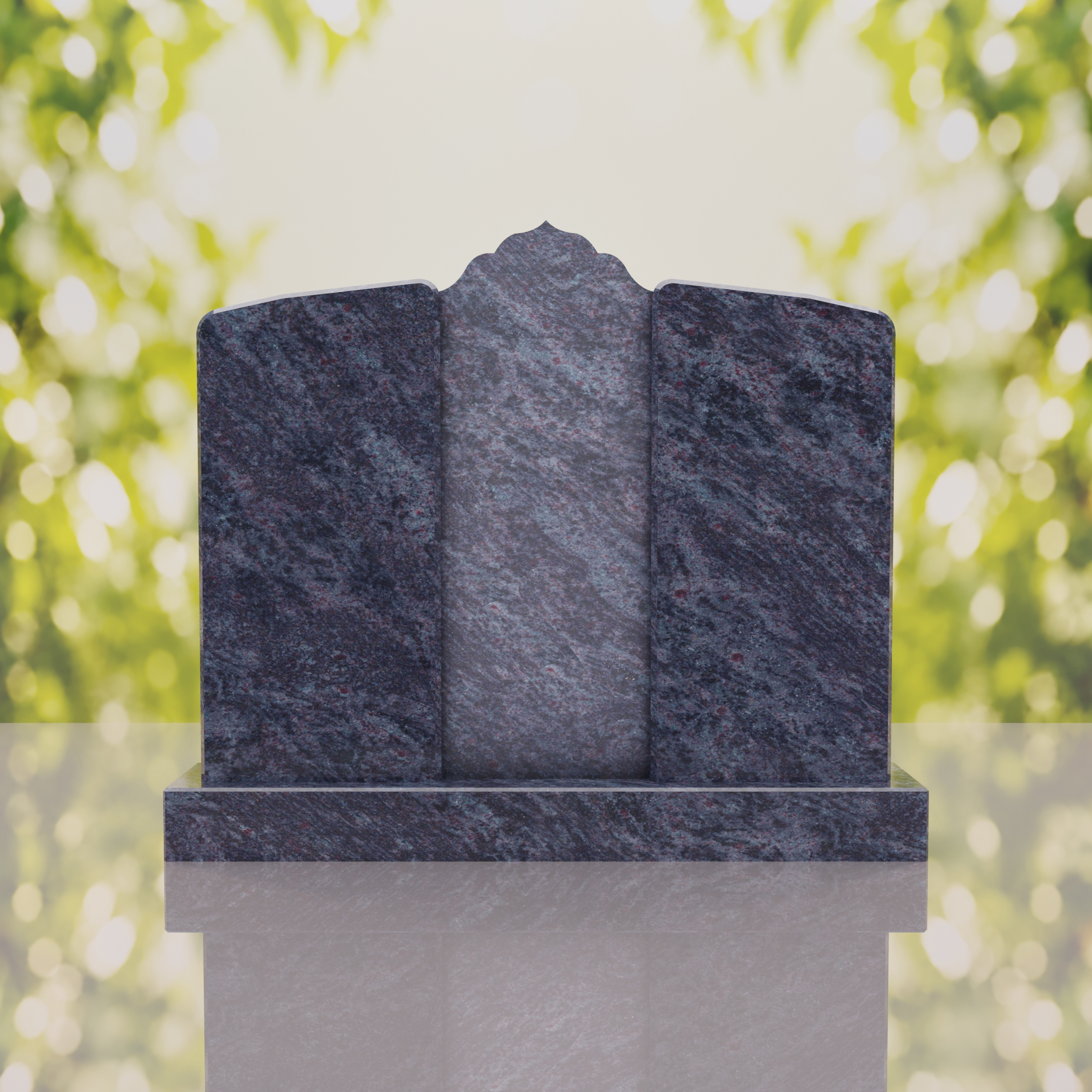 Companion Islamic Granite Headstone with Crescent & Star thumbnail 9