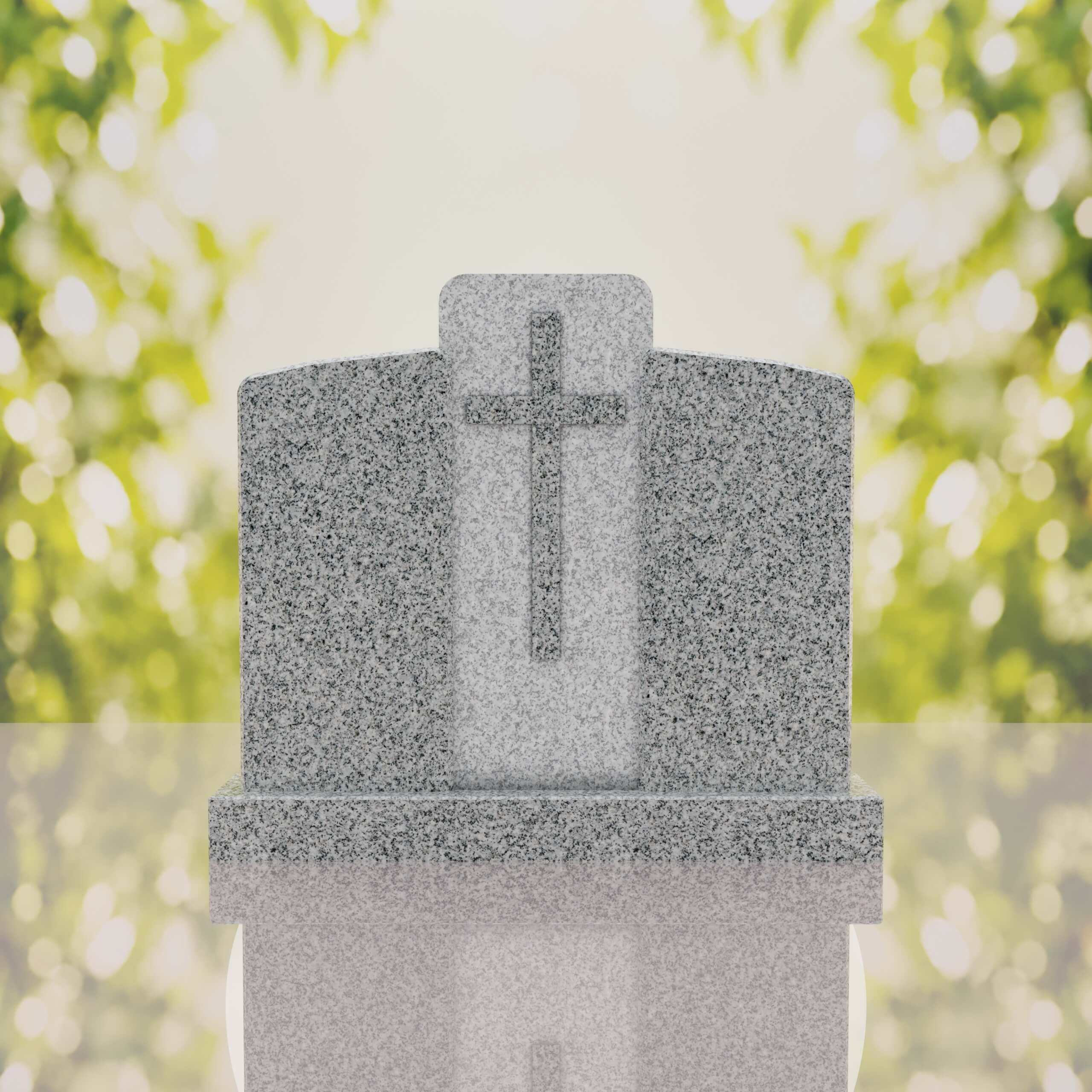 Companion Cross Panel Granite Headstone thumbnail 10