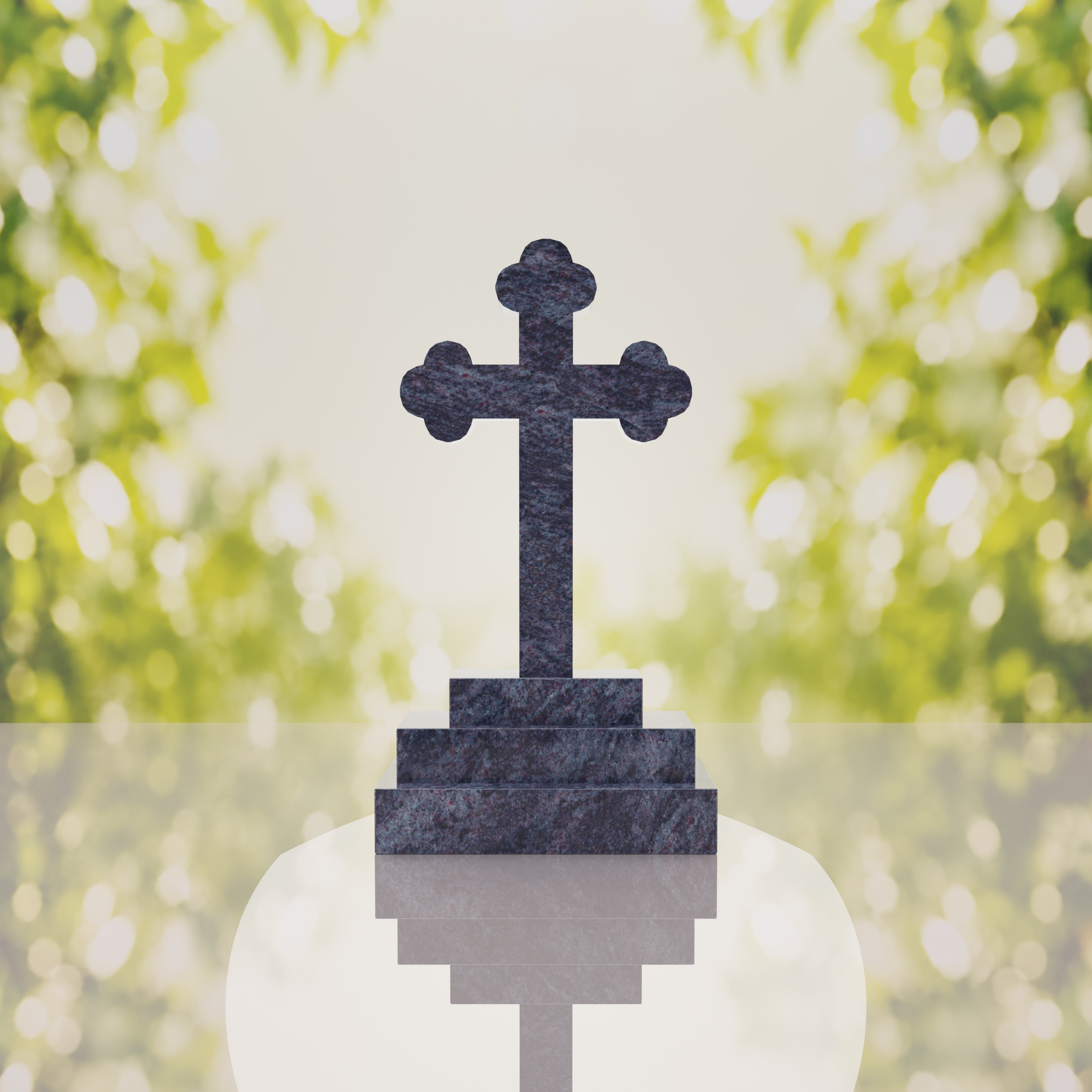 Traditional Christian Granite Cross Memorial thumbnail 8