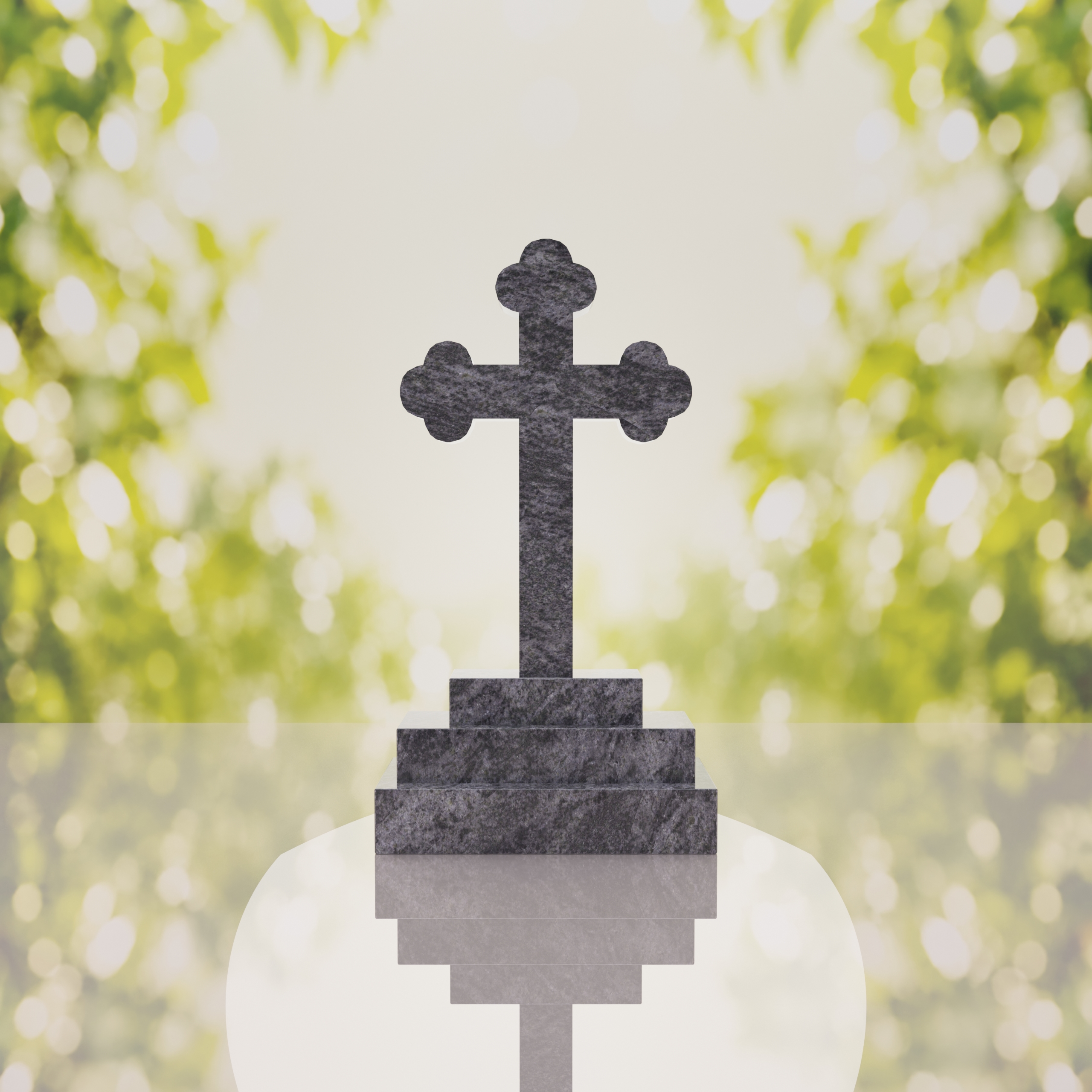 Traditional Christian Granite Cross Memorial thumbnail 11