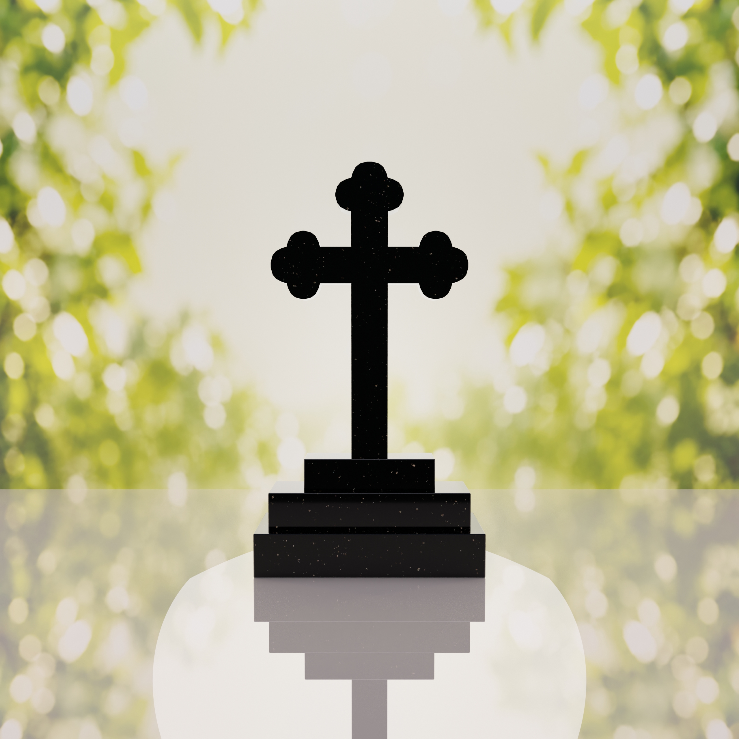 Traditional Christian Granite Cross Memorial thumbnail 14