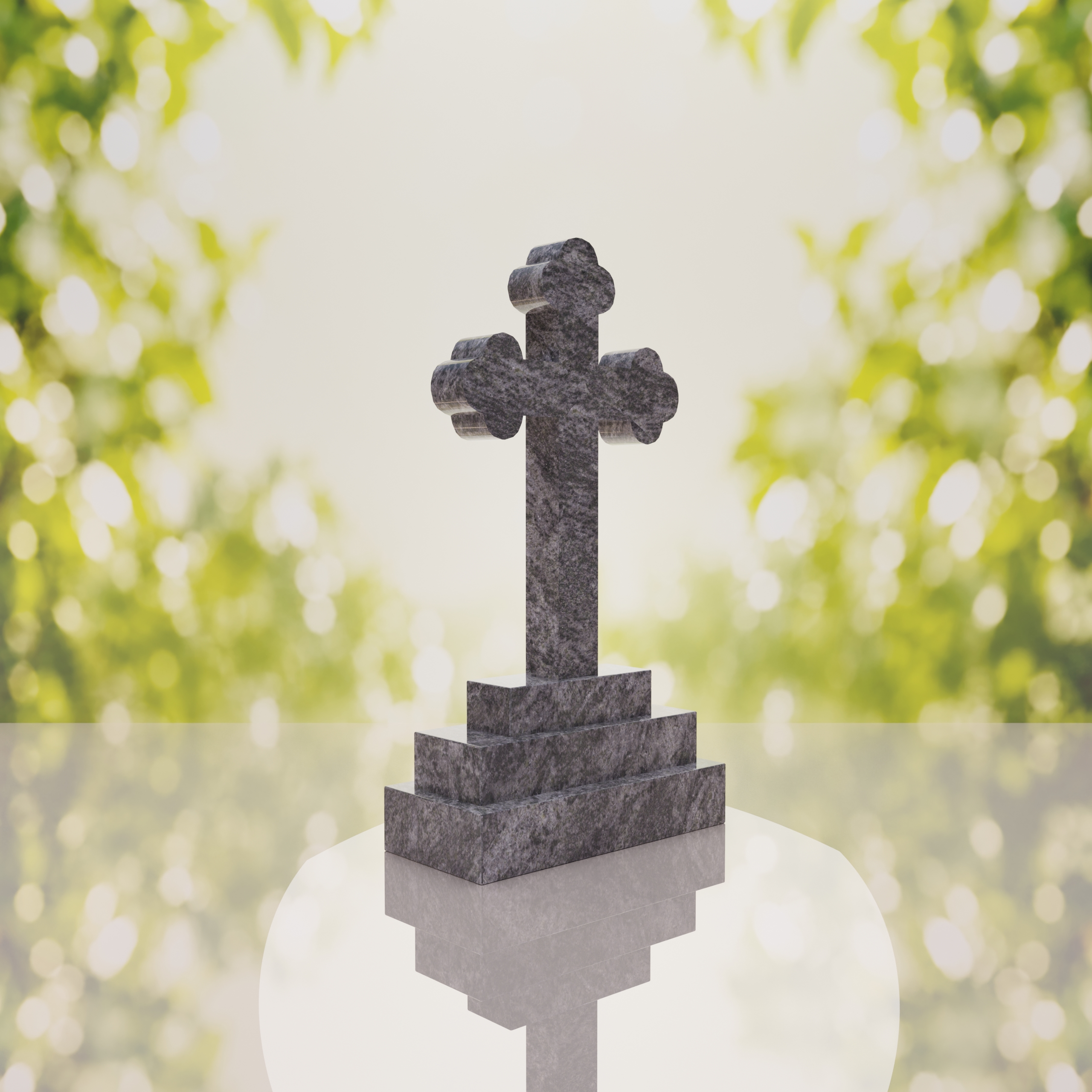 Traditional Christian Granite Cross Memorial thumbnail 10