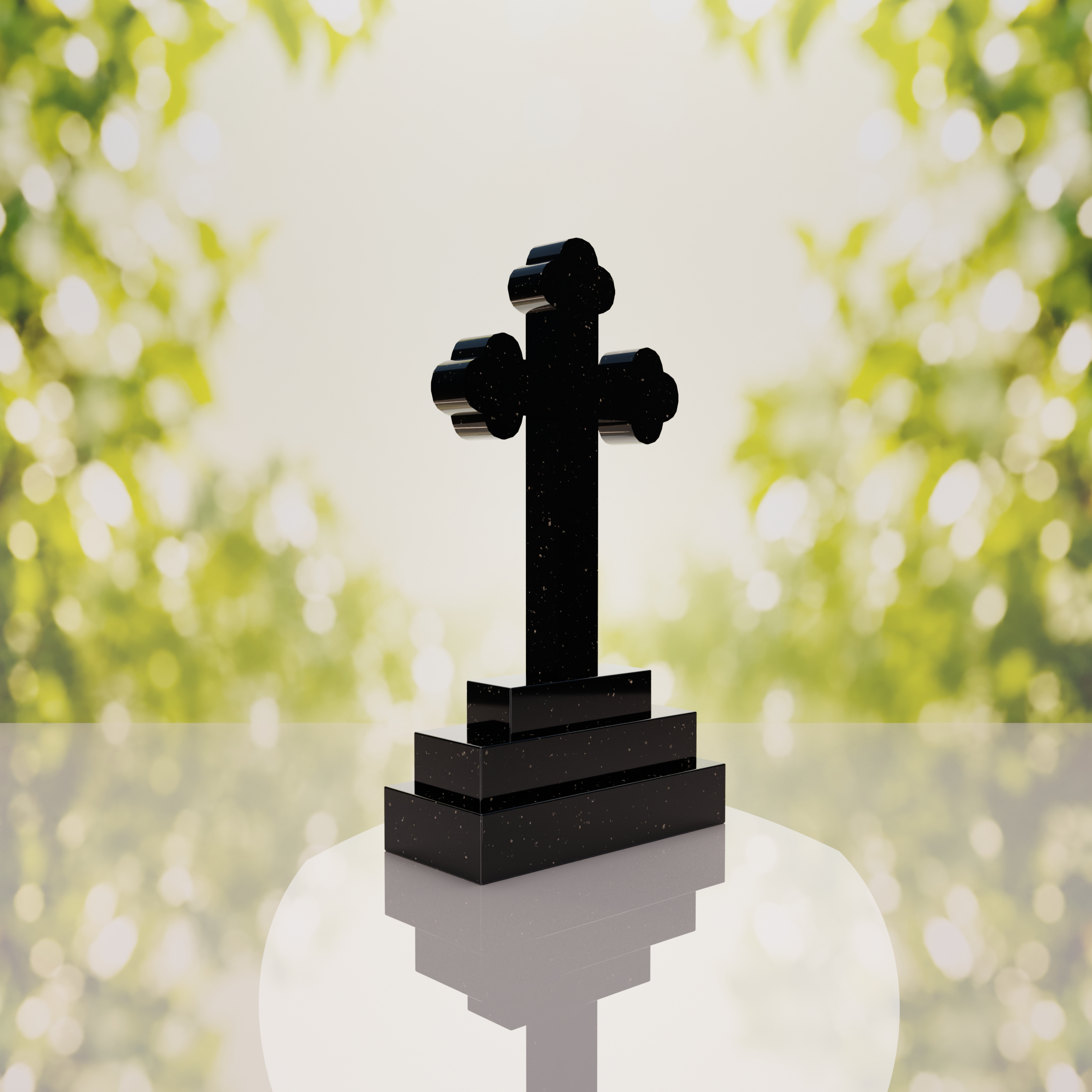 Traditional Christian Granite Cross Memorial thumbnail 13