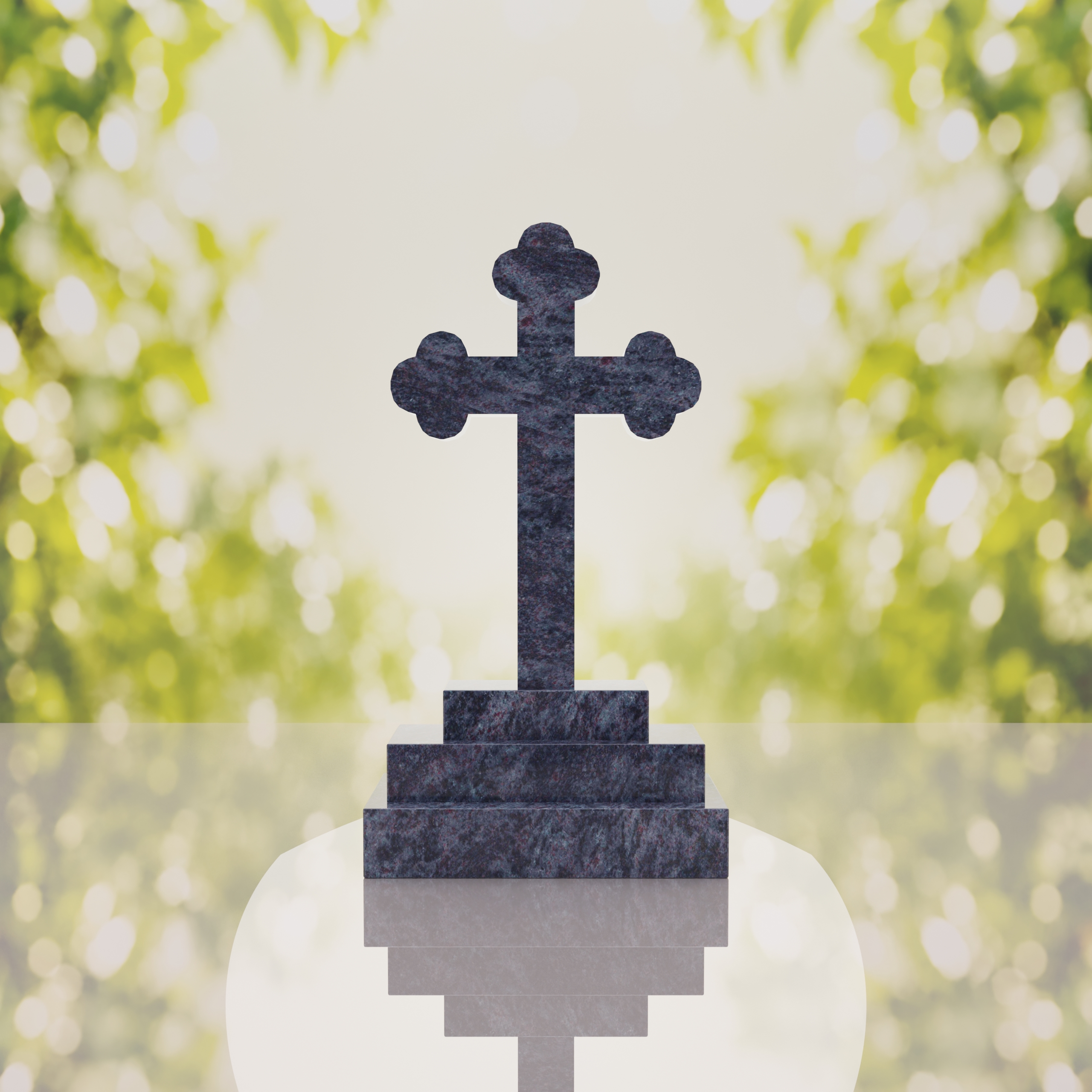 Traditional Christian Granite Cross Memorial thumbnail 9