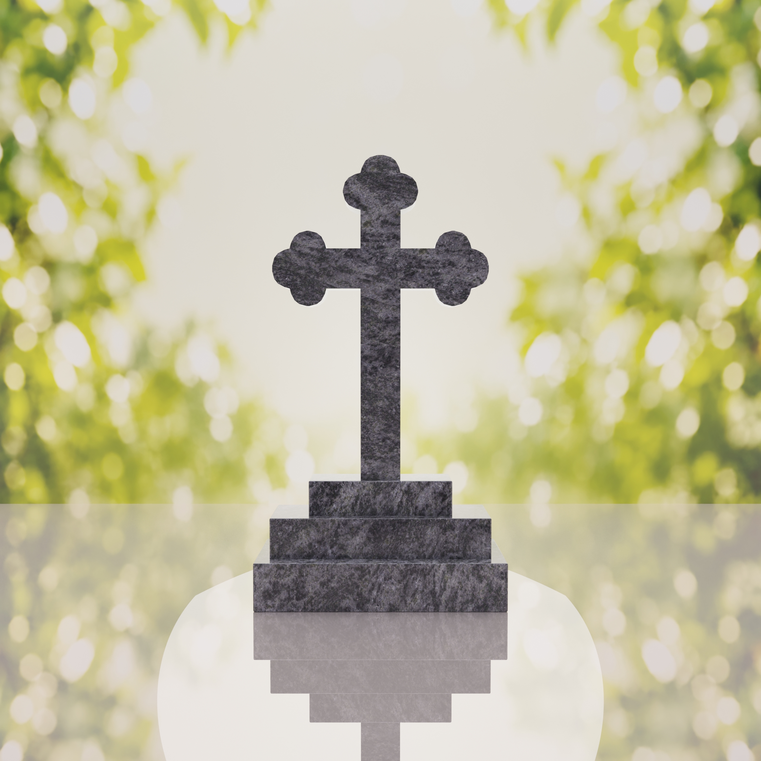 Traditional Christian Granite Cross Memorial thumbnail 12