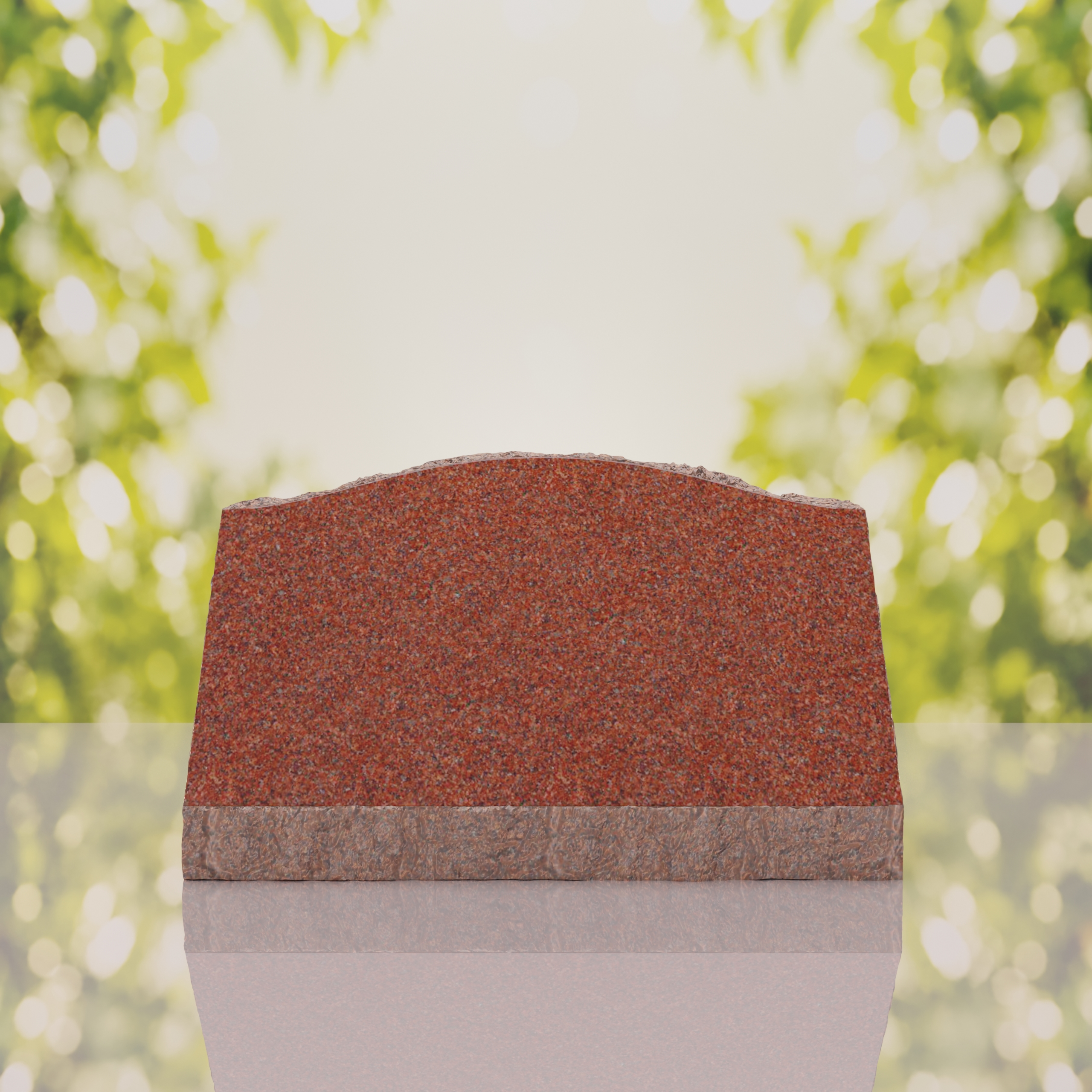 Serpentine Top Slant Granite Headstone thumbnail 2