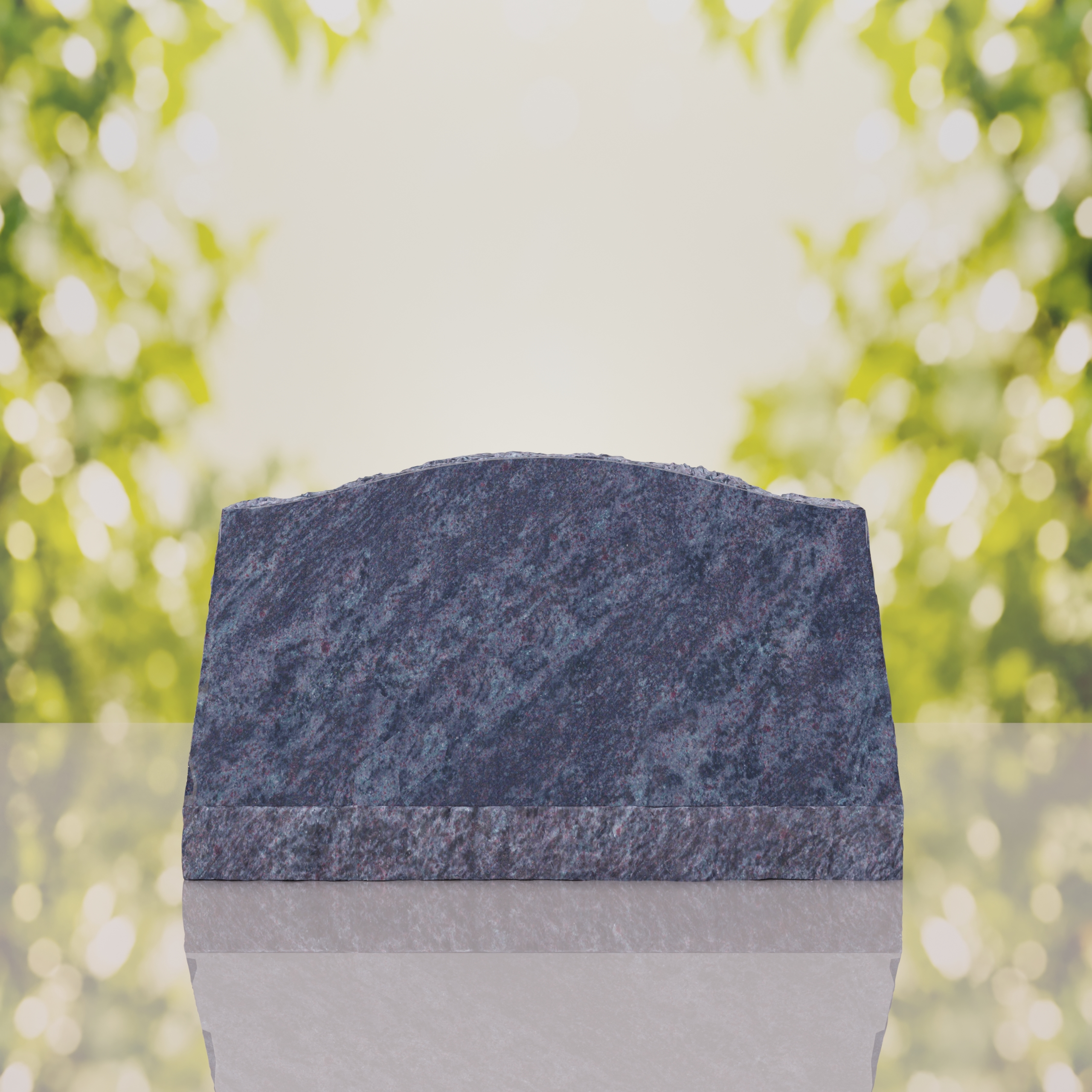 Serpentine Top Slant Granite Headstone thumbnail 8