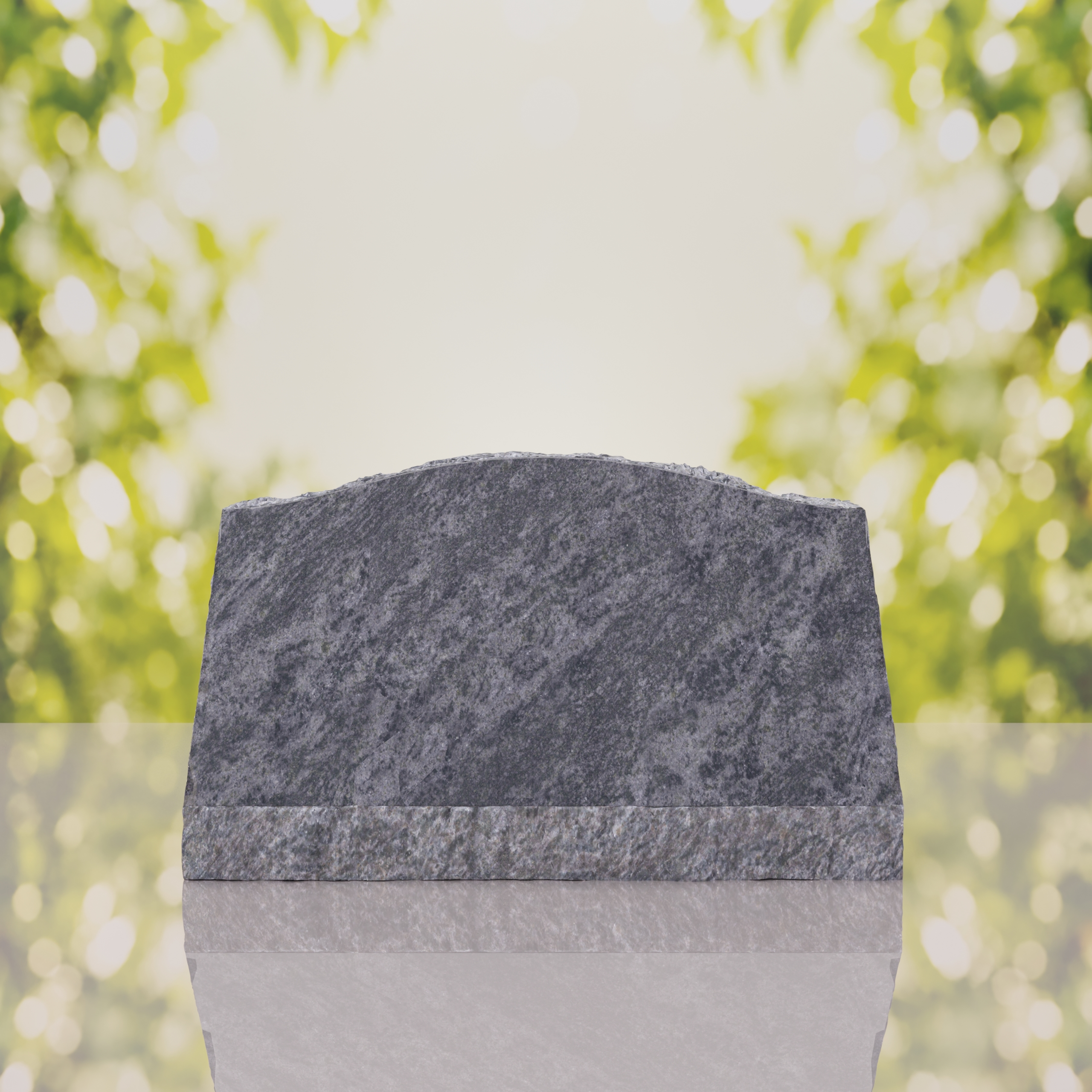 Serpentine Top Slant Granite Headstone thumbnail 11