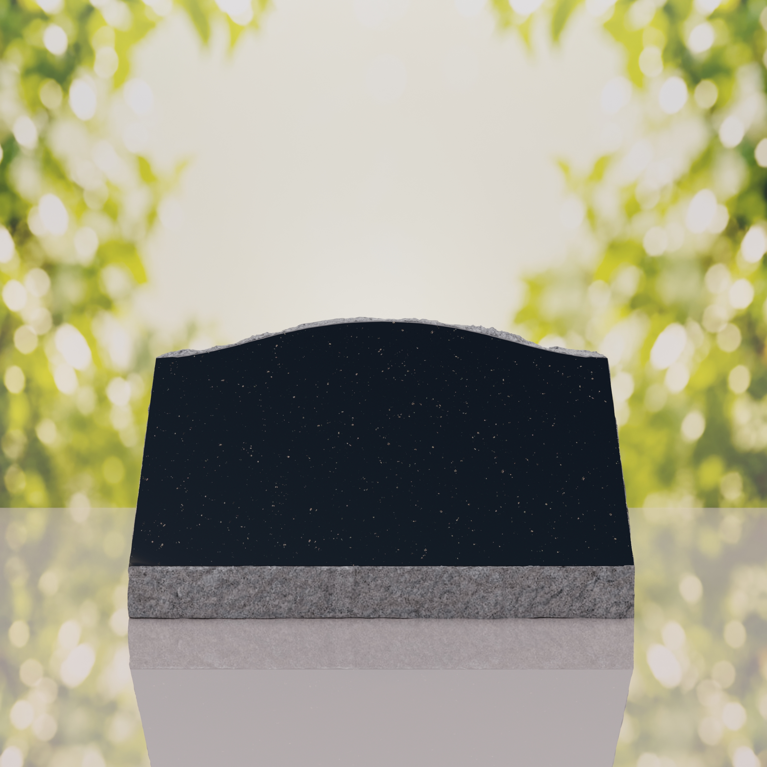 Serpentine Top Slant Granite Headstone thumbnail 14