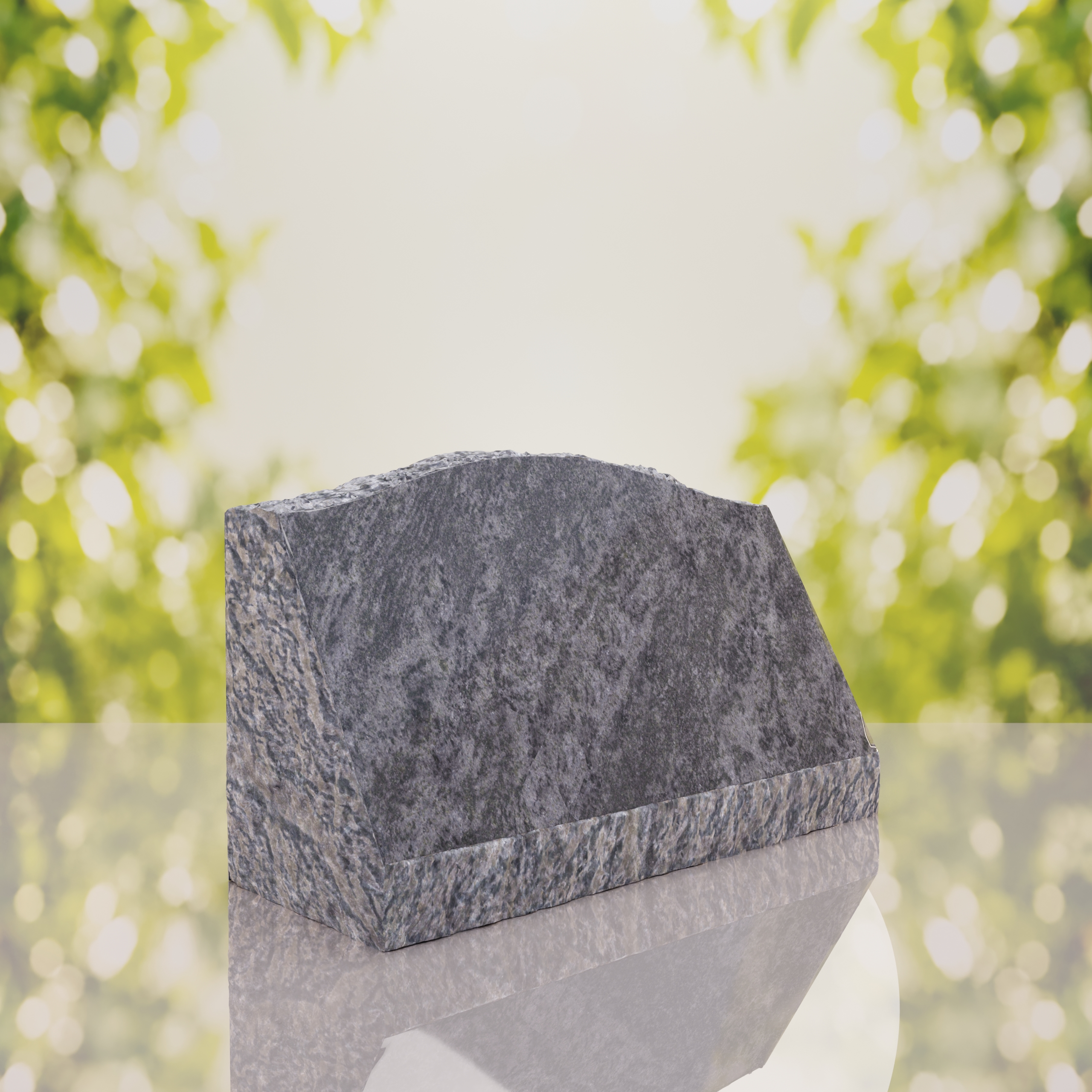 Serpentine Top Slant Granite Headstone thumbnail 10