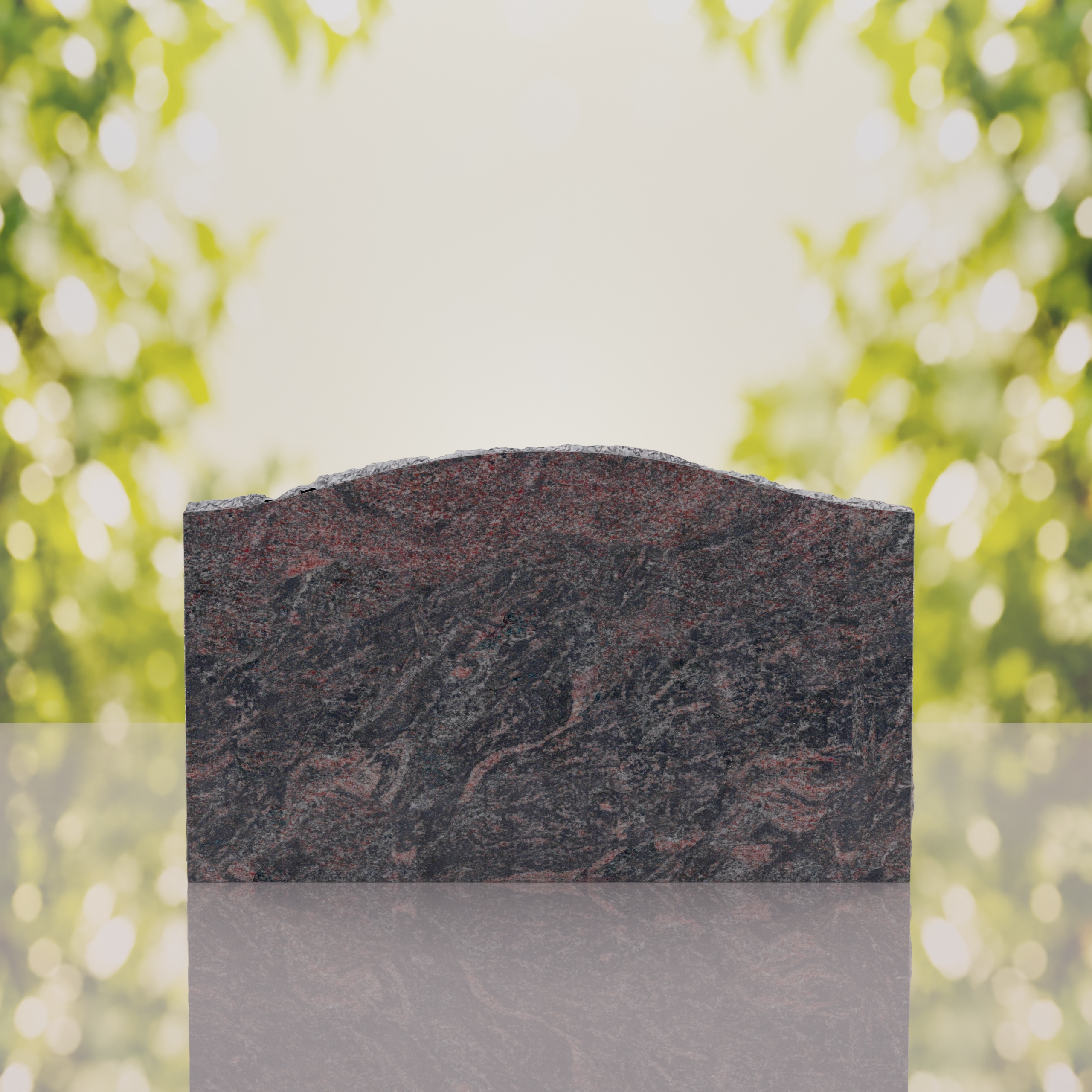 Serpentine Top Slant Granite Headstone thumbnail 6