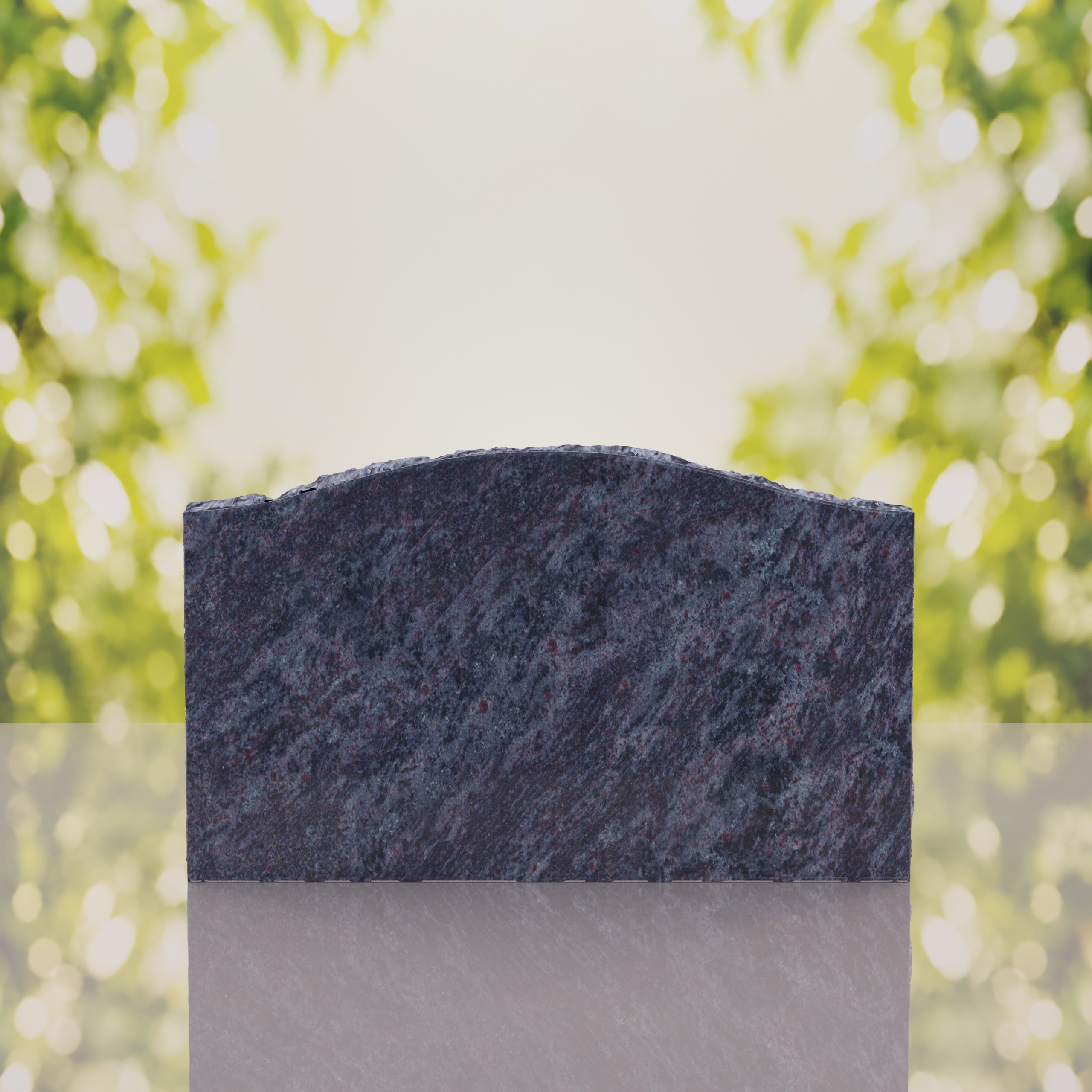 Serpentine Top Slant Granite Headstone thumbnail 9