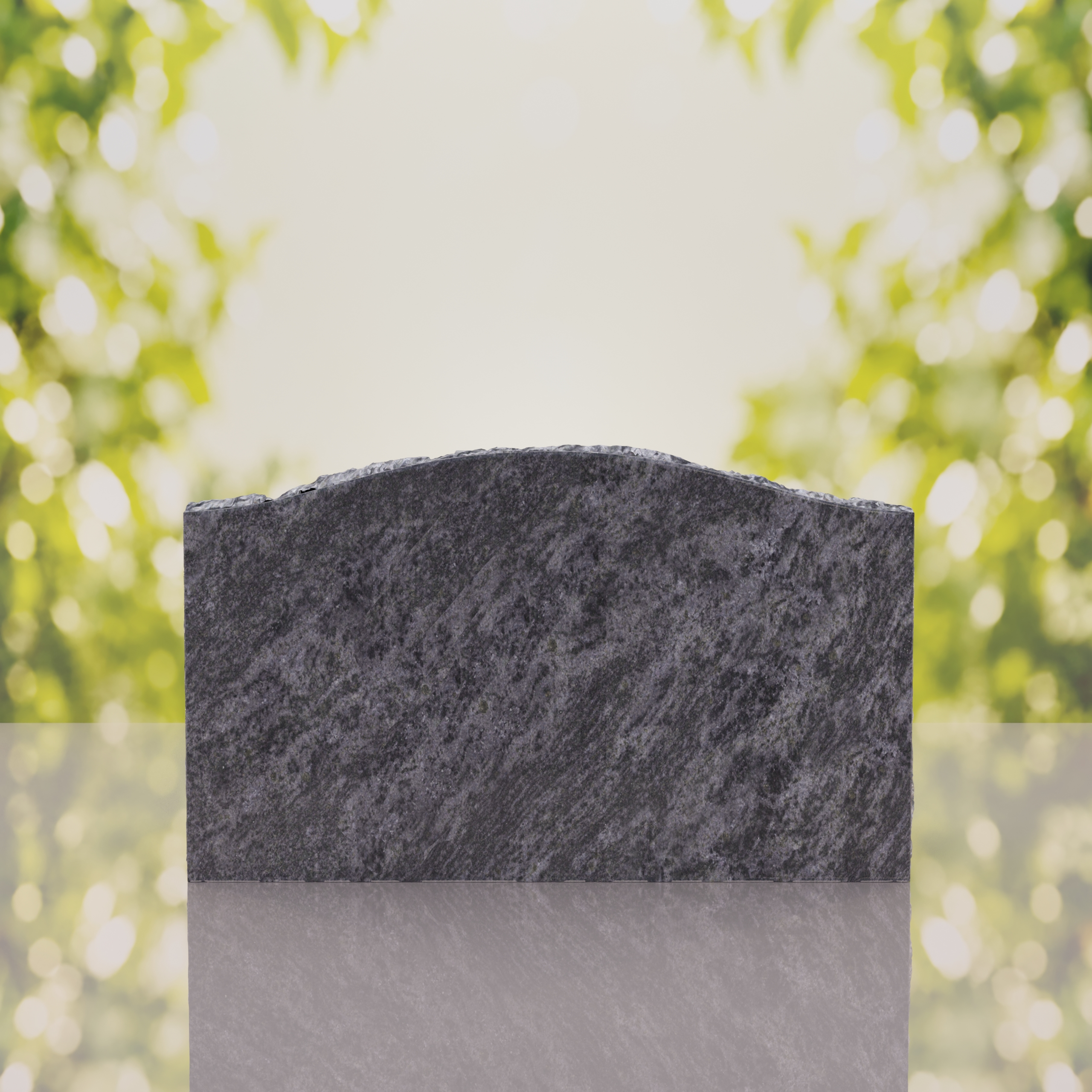 Serpentine Top Slant Granite Headstone thumbnail 12