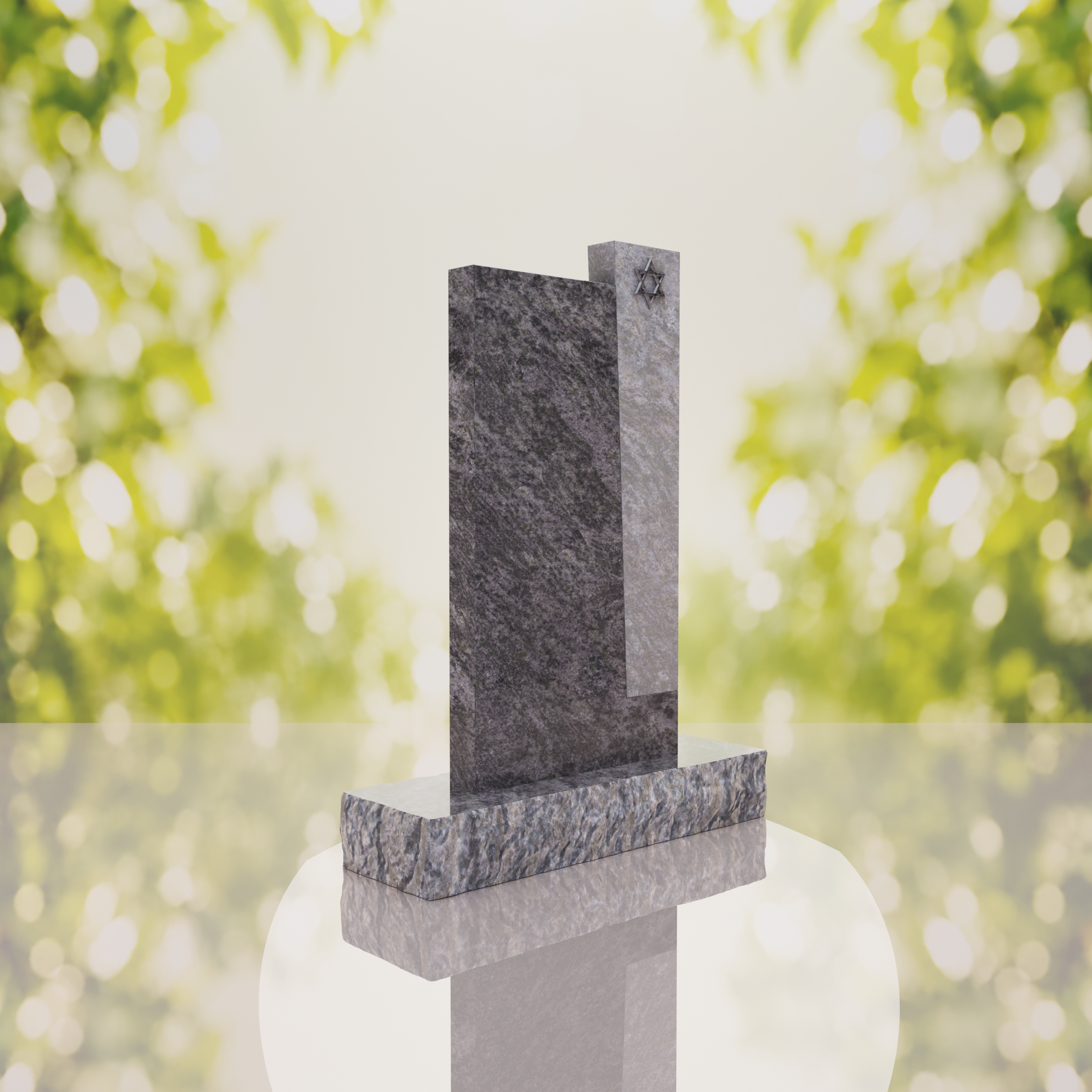 Modern Jewish Granite Memorial Headstone thumbnail 10
