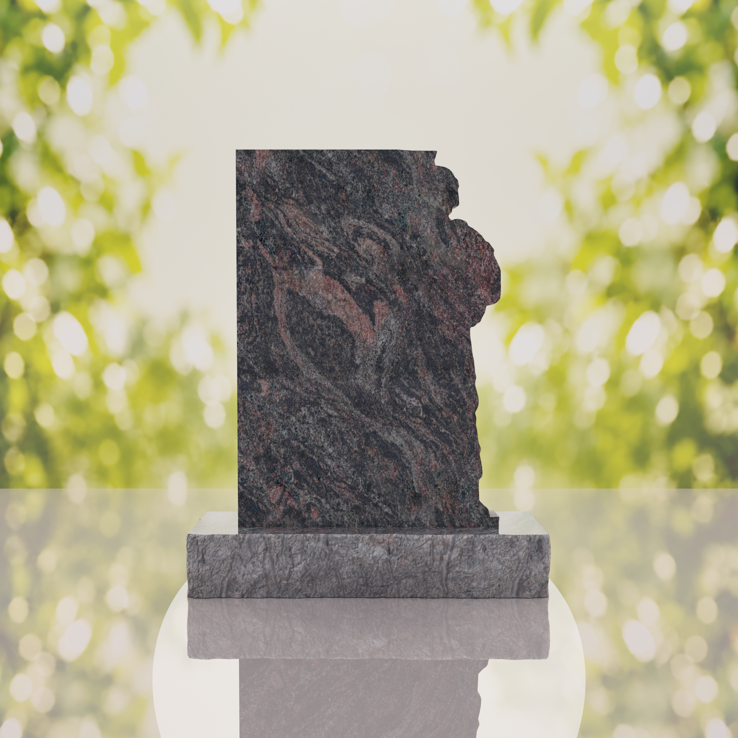 Guardian Soldier Granite Memorial Headstone thumbnail 7
