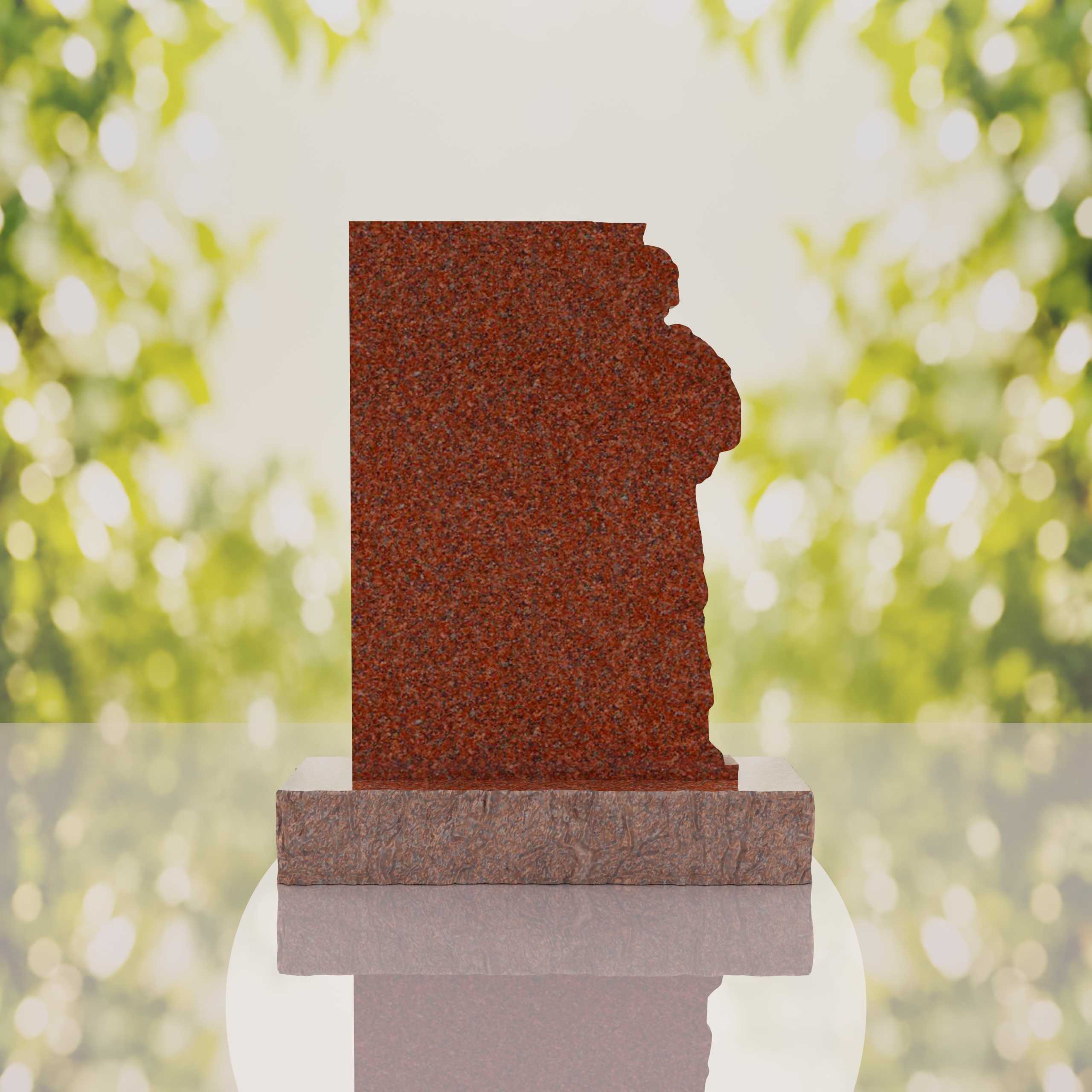Guardian Soldier Granite Memorial Headstone thumbnail 4