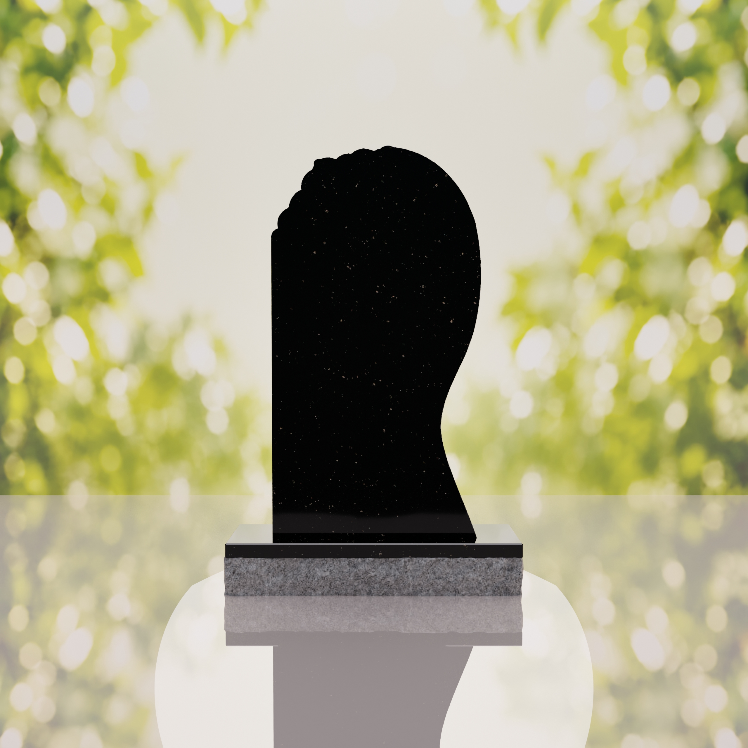 Shooting Star Granite Memorial Headstone thumbnail 15