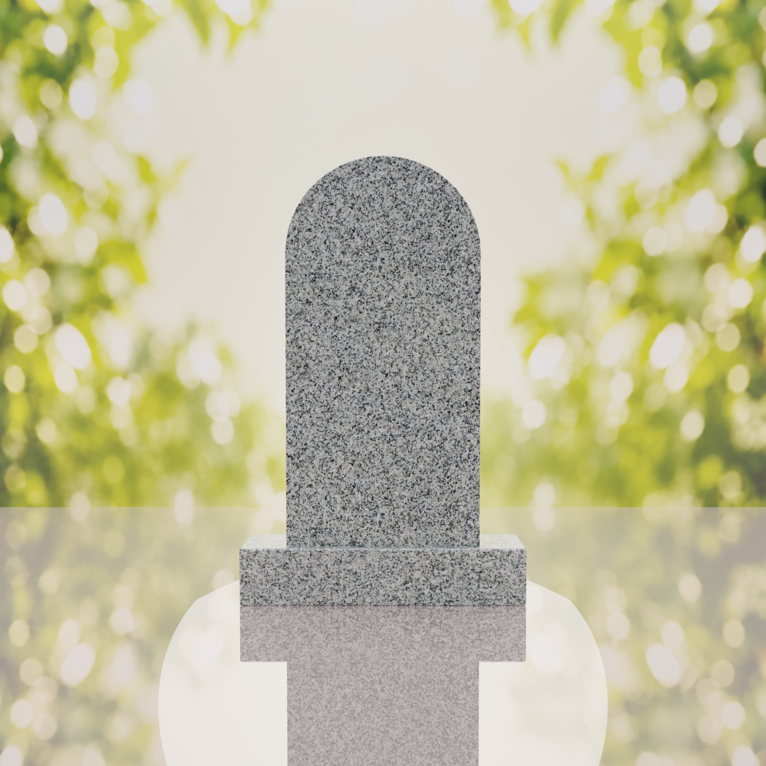Sacred Heart of Jesus Catholic Granite Headstone thumbnail 3