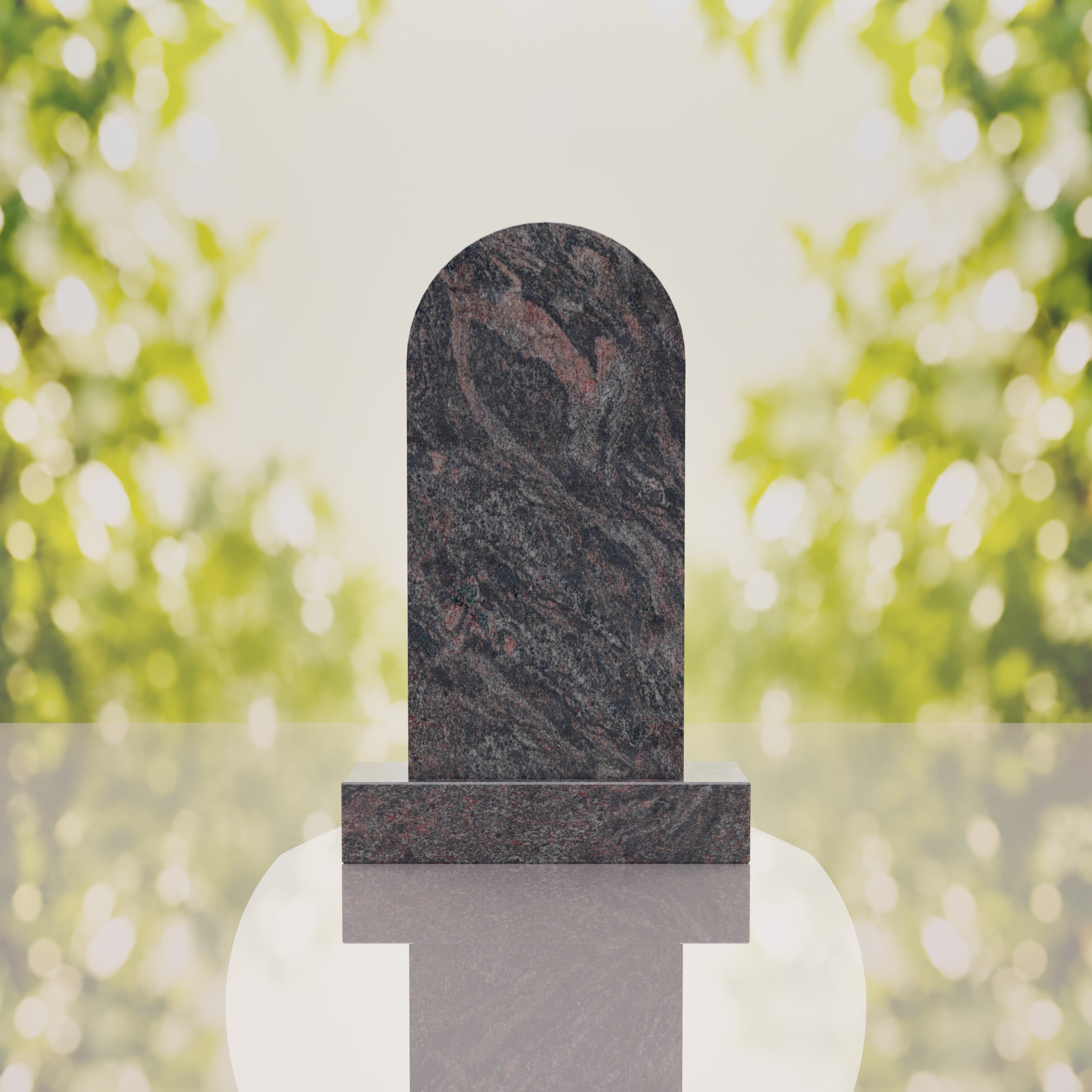 Sacred Heart of Jesus Catholic Granite Headstone thumbnail 6