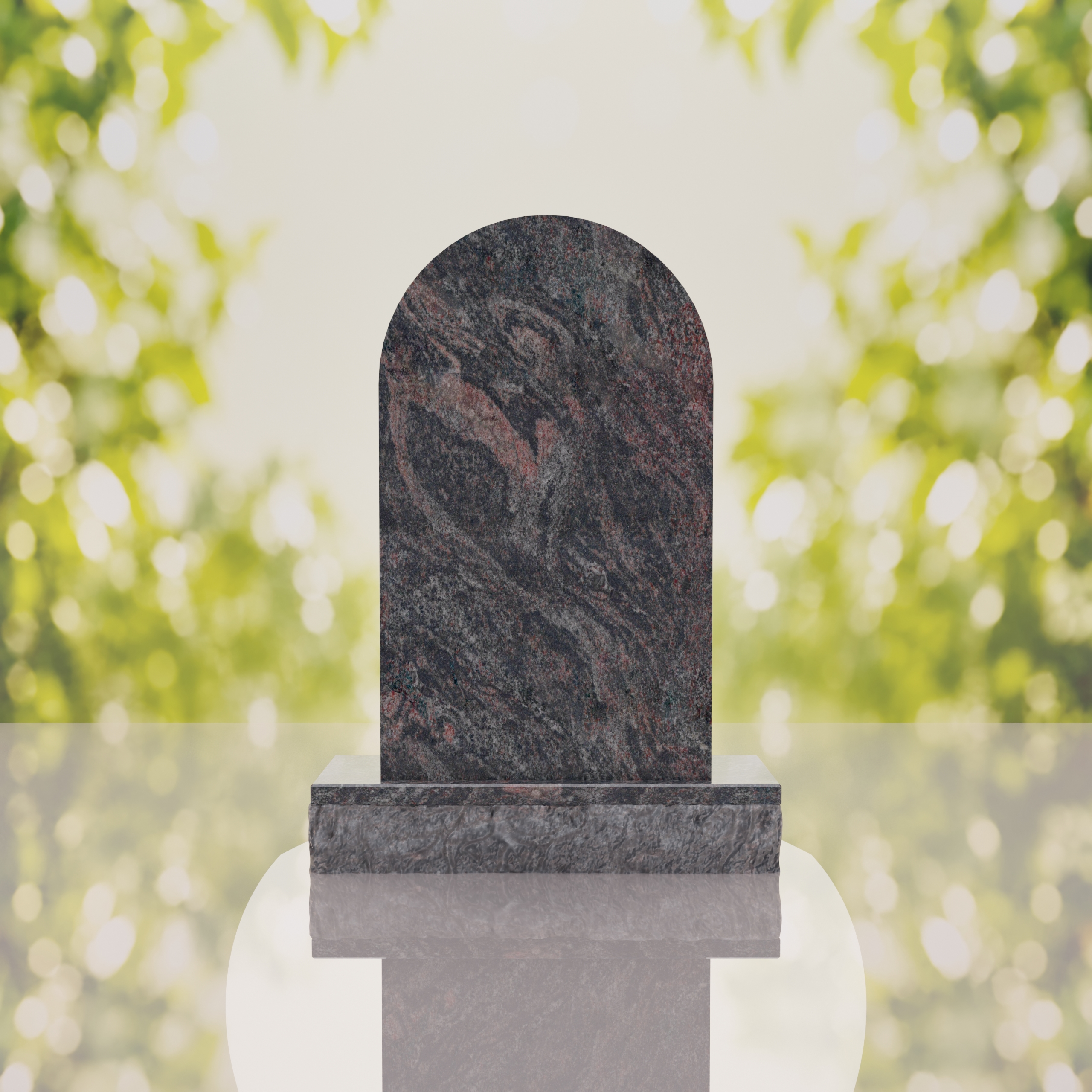 Our Lady of Guadalupe Catholic Granite Headstone thumbnail 15