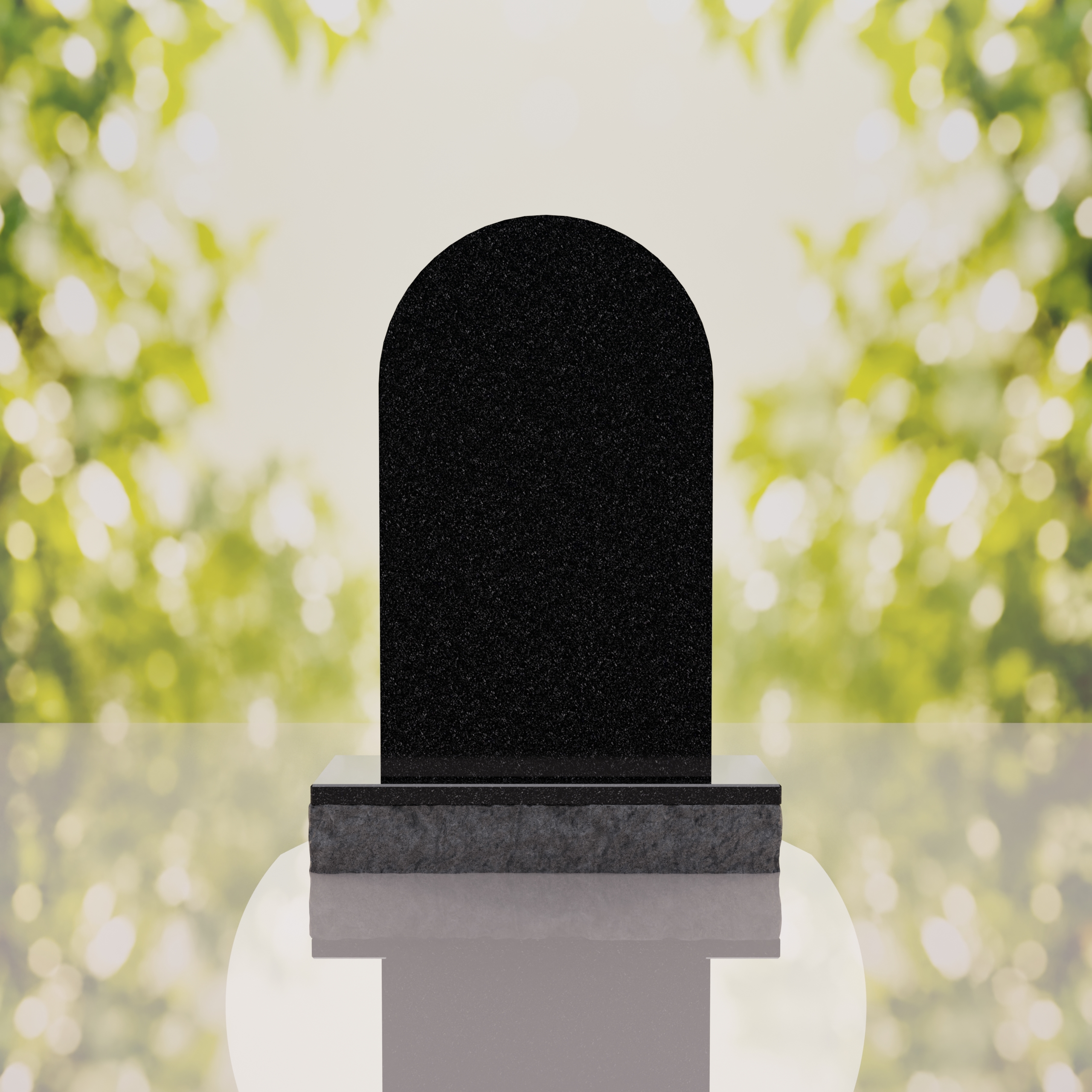 Our Lady of Guadalupe Catholic Granite Headstone thumbnail 3