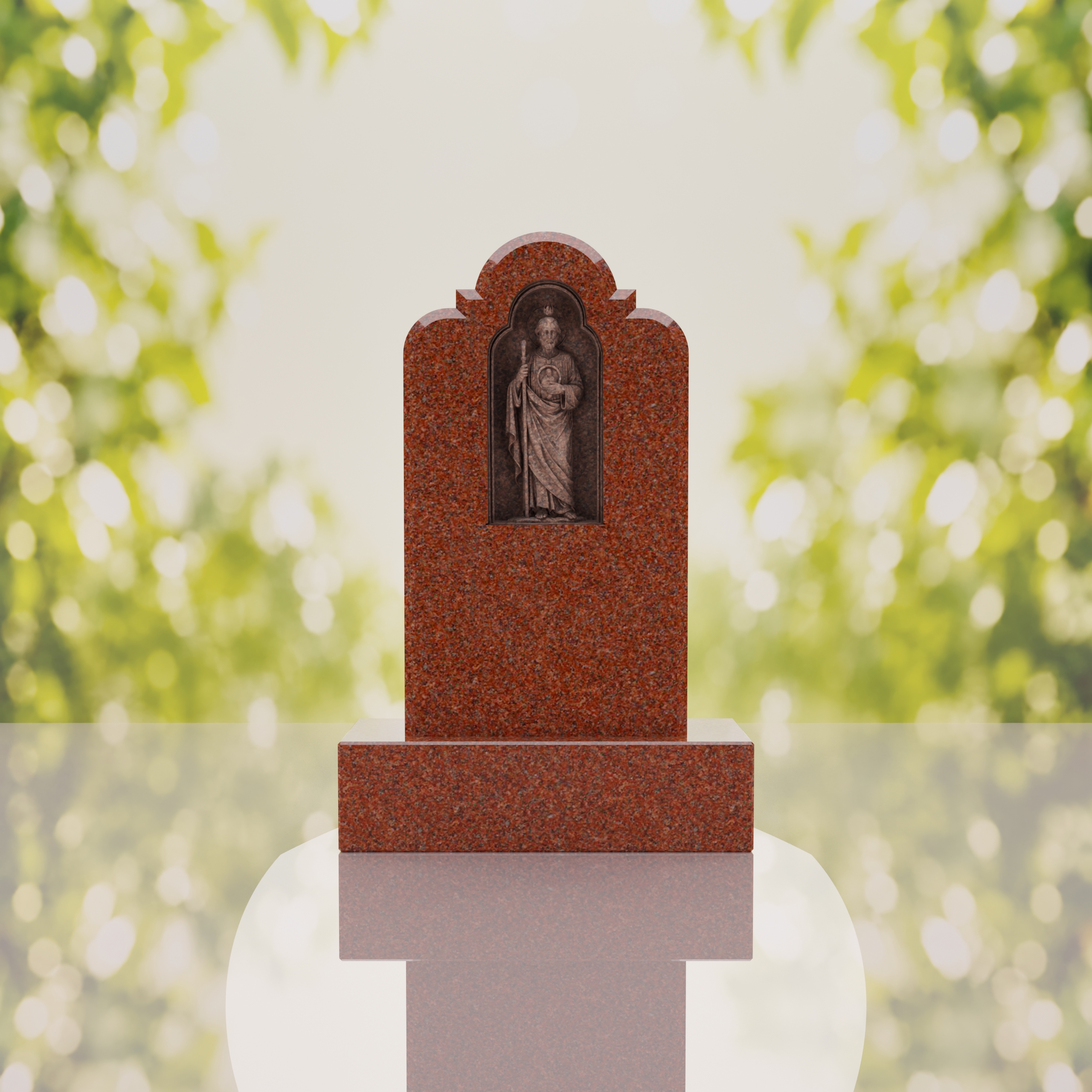 St. Jude Granite Headstone thumbnail 5