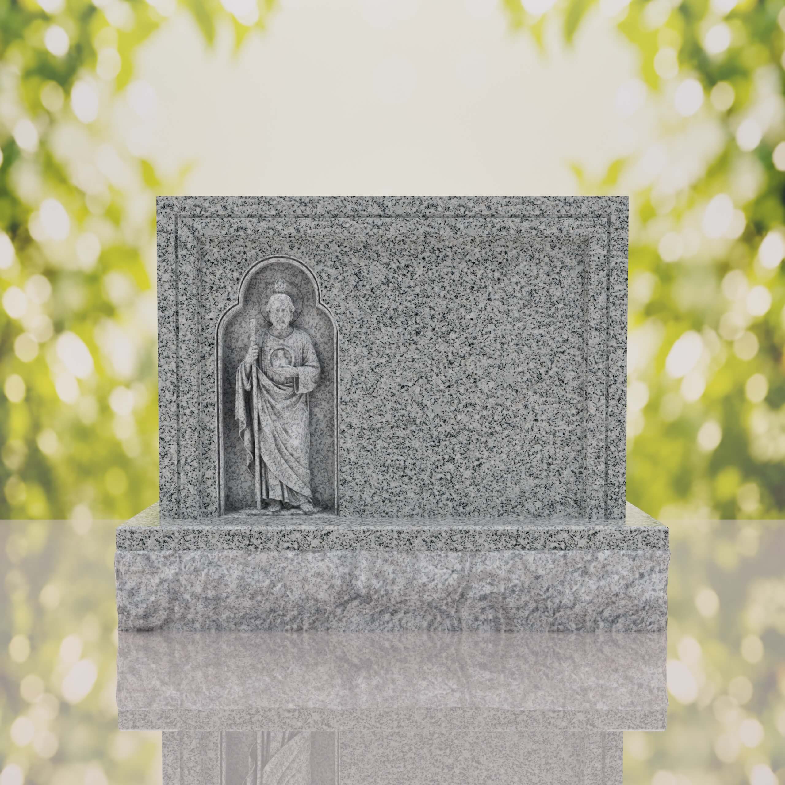 Saint Jude Companion Catholic Upright Headstone thumbnail 14