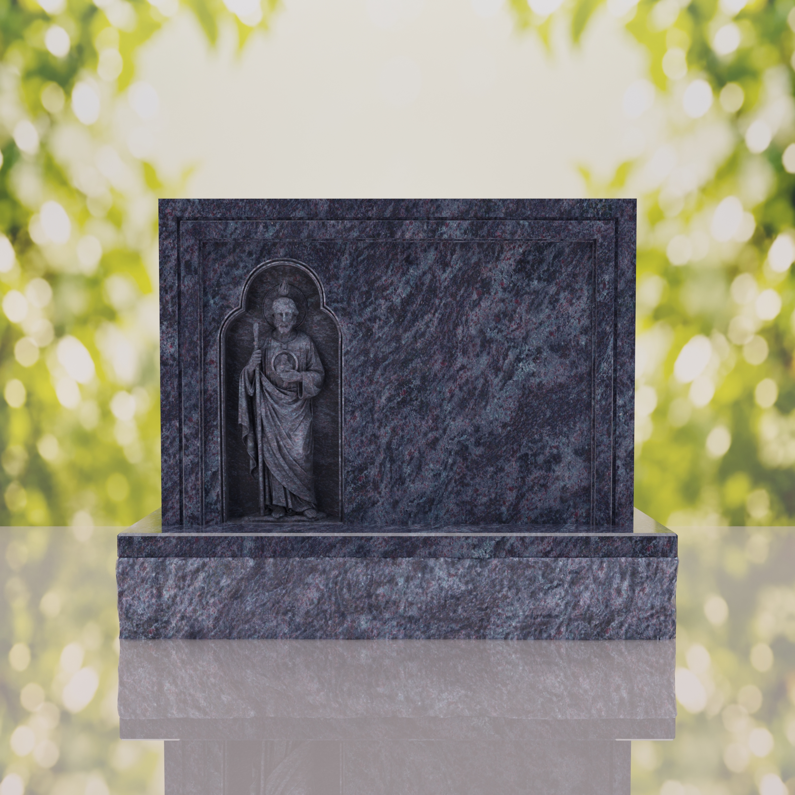 Saint Jude Companion Catholic Upright Headstone thumbnail 8