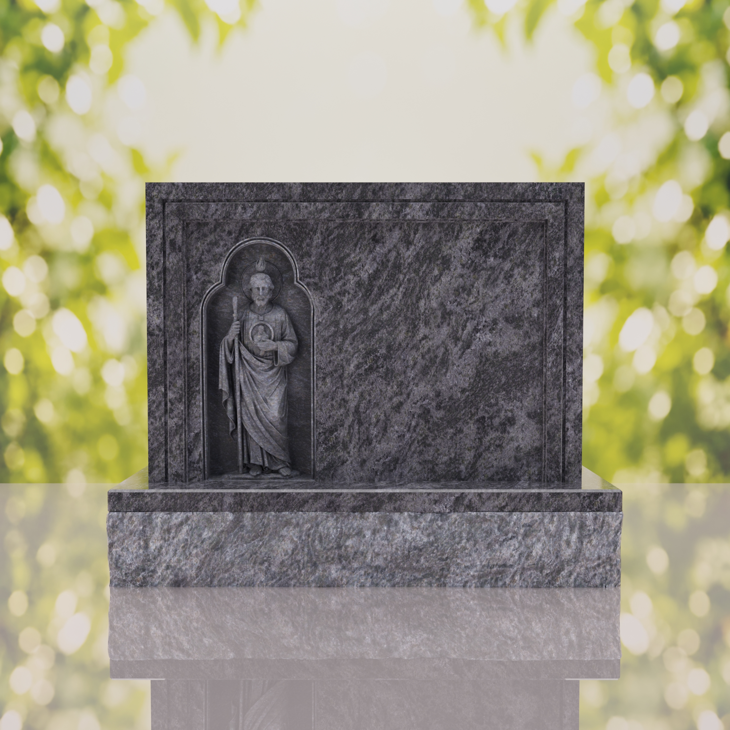 Saint Jude Companion Catholic Upright Headstone thumbnail 5