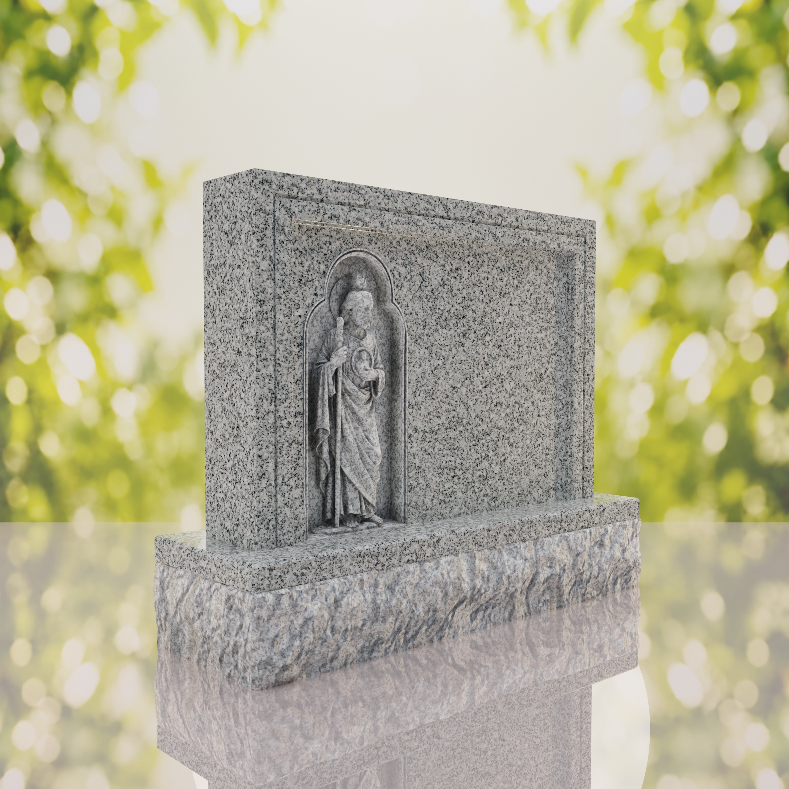 Saint Jude Companion Catholic Upright Headstone thumbnail 13