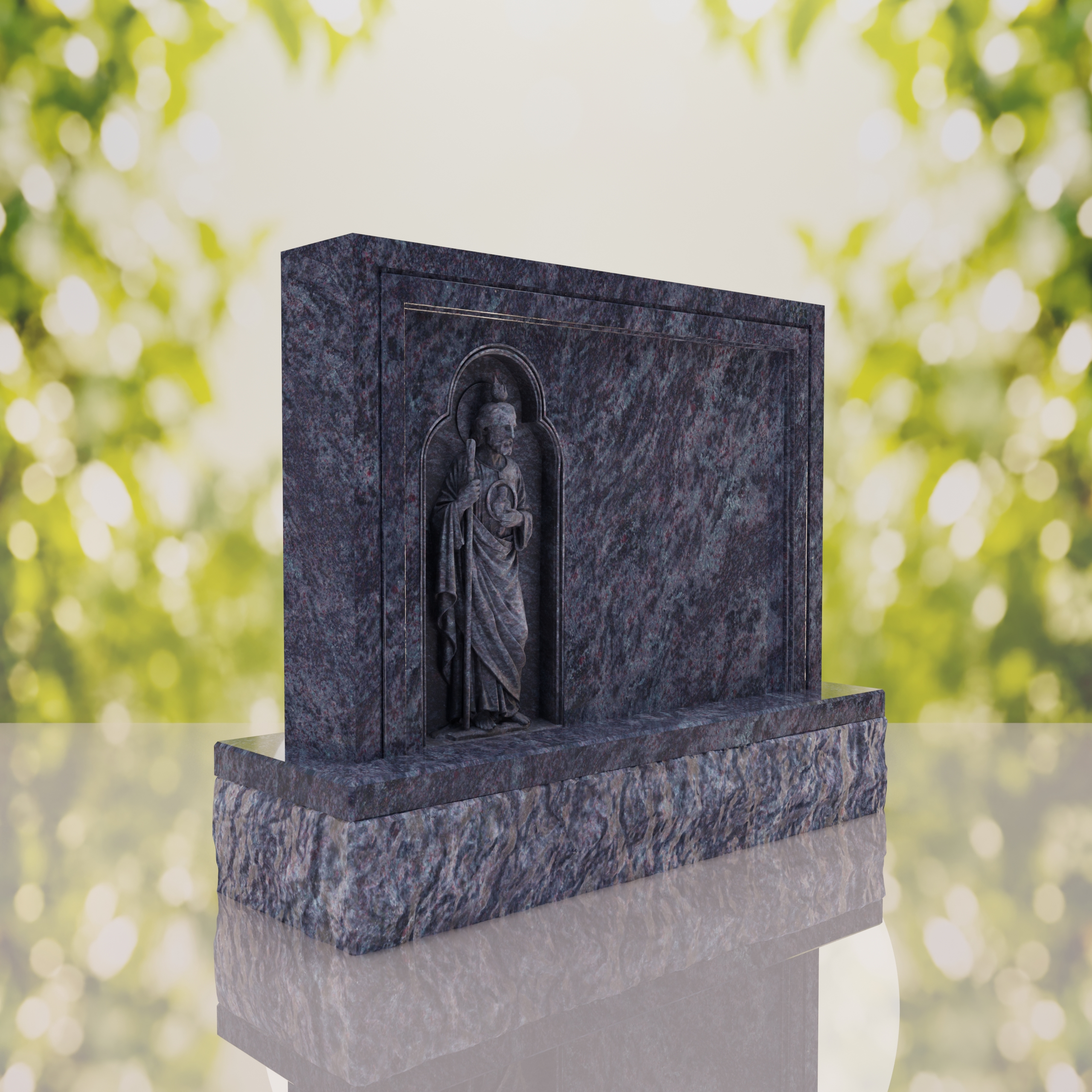 Saint Jude Companion Catholic Upright Headstone thumbnail 7