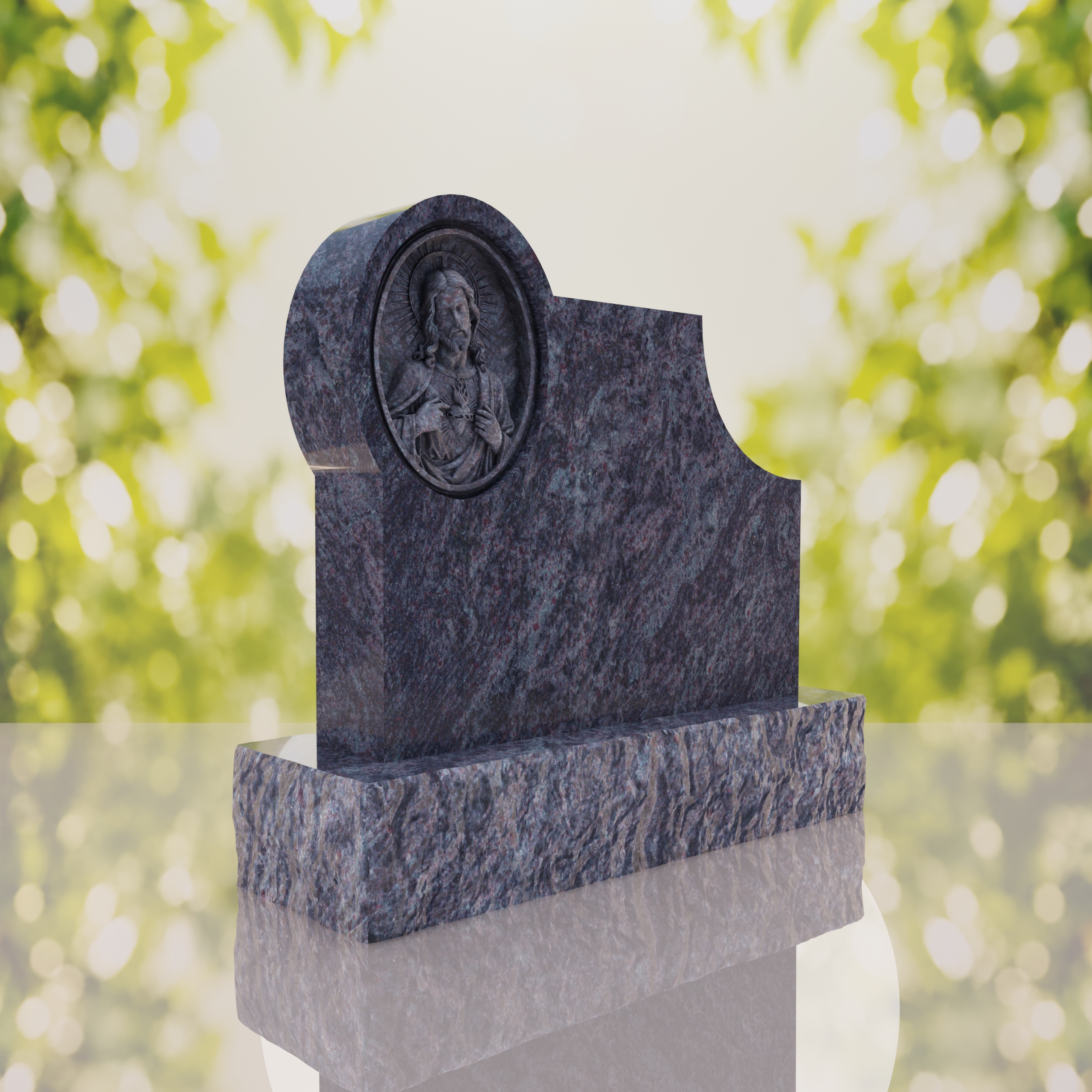 Sacred Heart of Jesus Catholic Companion Headstone thumbnail 13