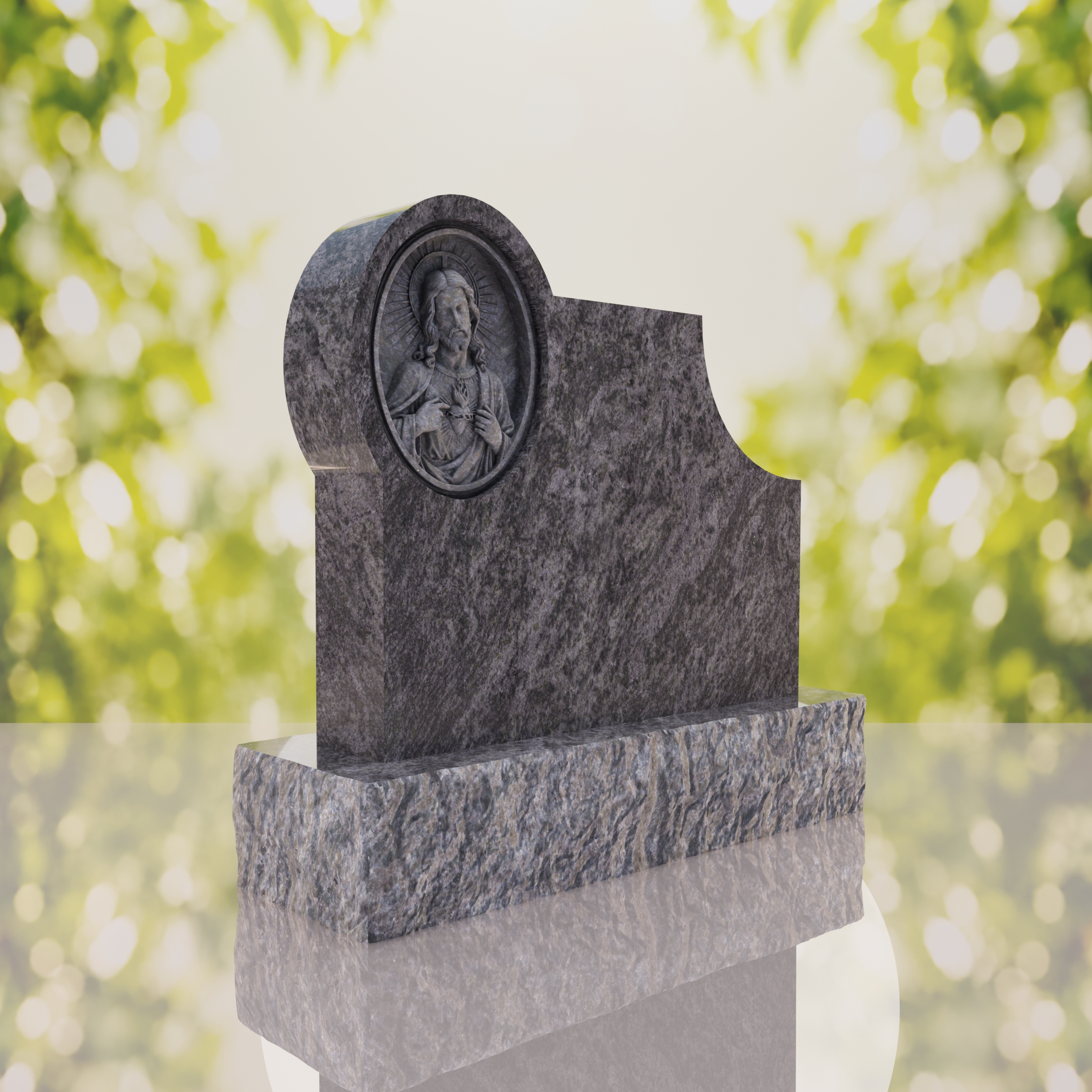 Sacred Heart of Jesus Catholic Companion Headstone thumbnail 10