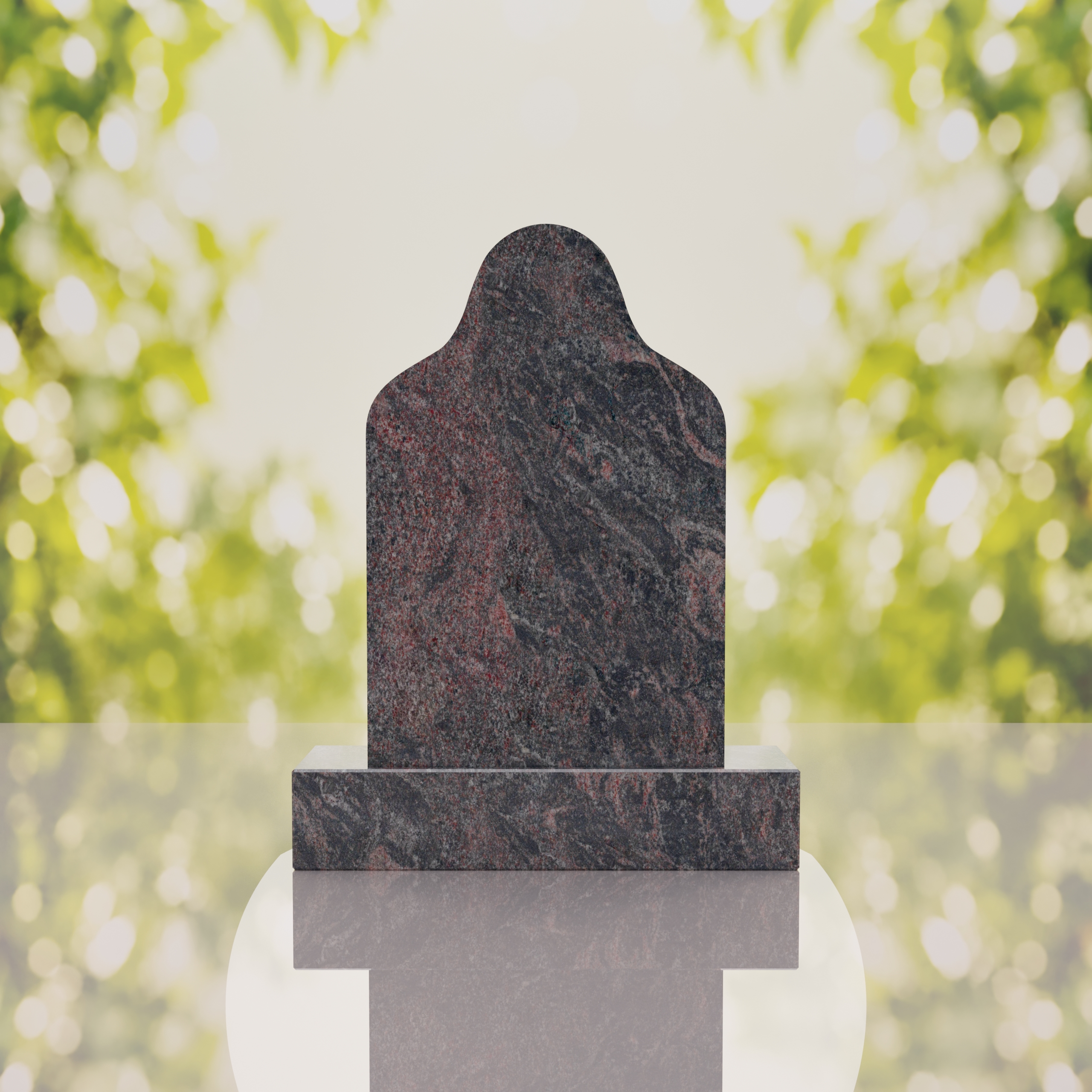 Sacred Heart of Jesus Catholic Granite Headstone thumbnail 12